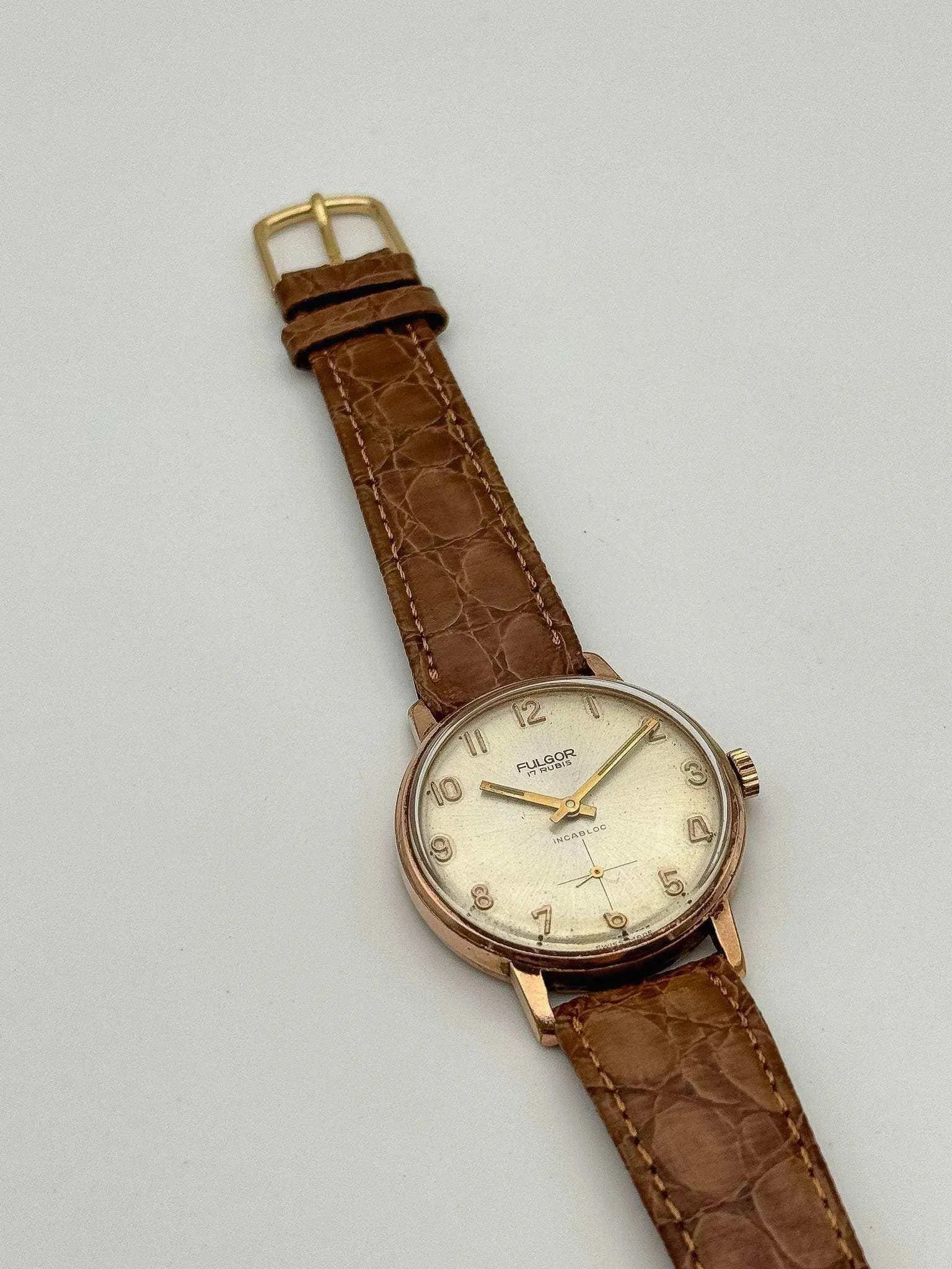 Fulgor - Rose Sub-Second - 1960s - Atelier Victor Paris - Vintage Watch Shop Dubai
