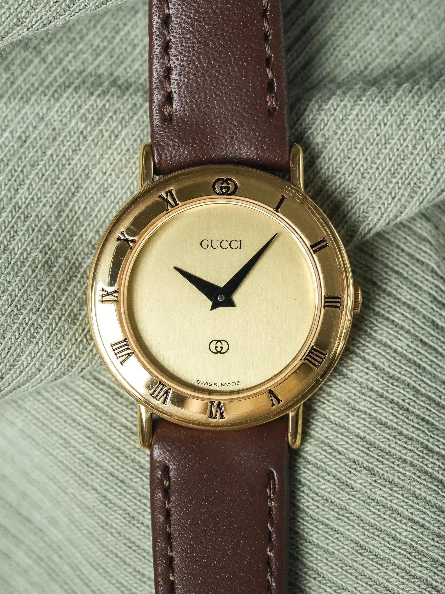 Gucci - Mini Ronde Or Cadran Or - 1990s - Atelier Victor