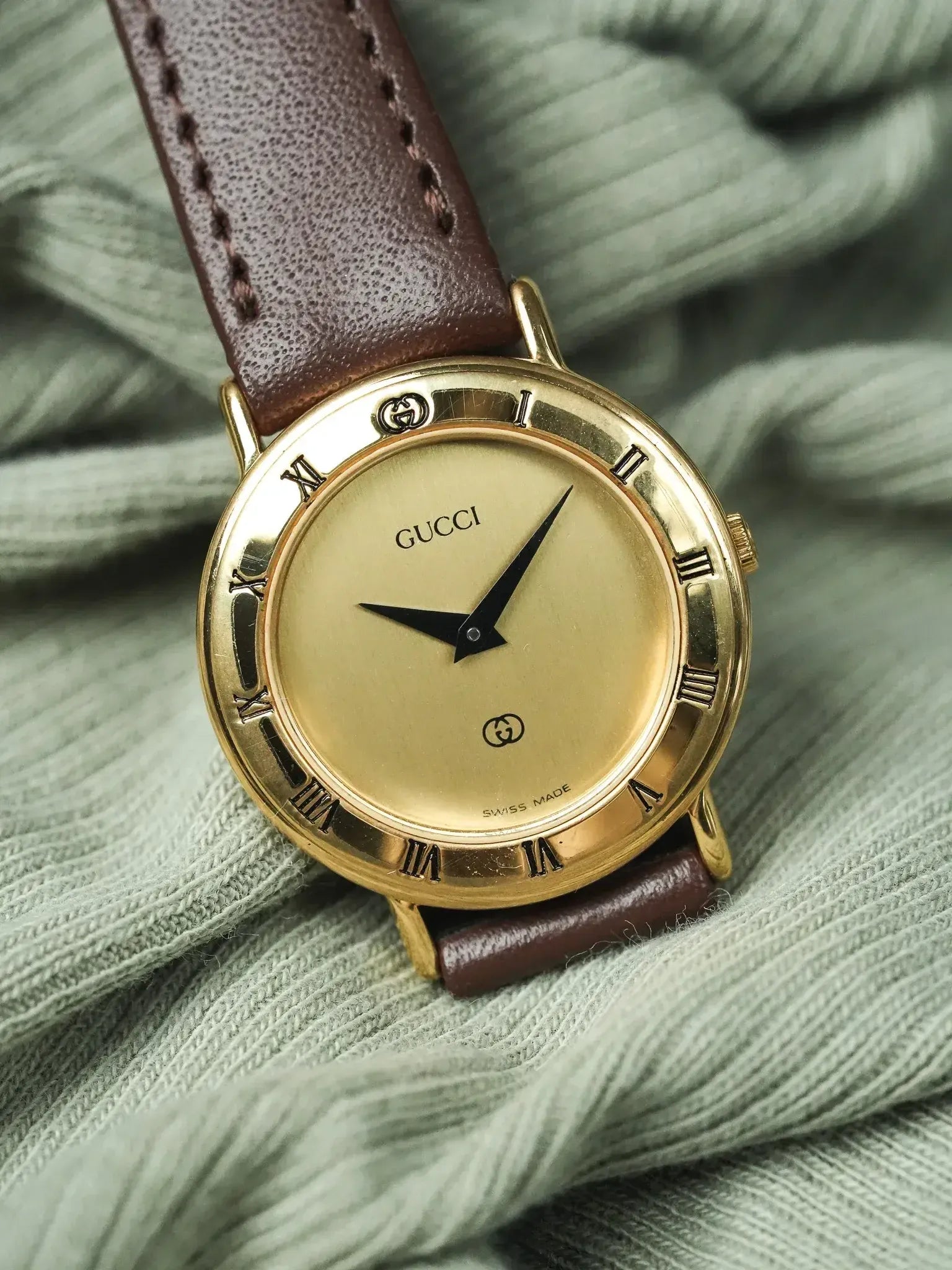 Gucci - Mini Ronde Or Cadran Or - 1990s - Atelier Victor