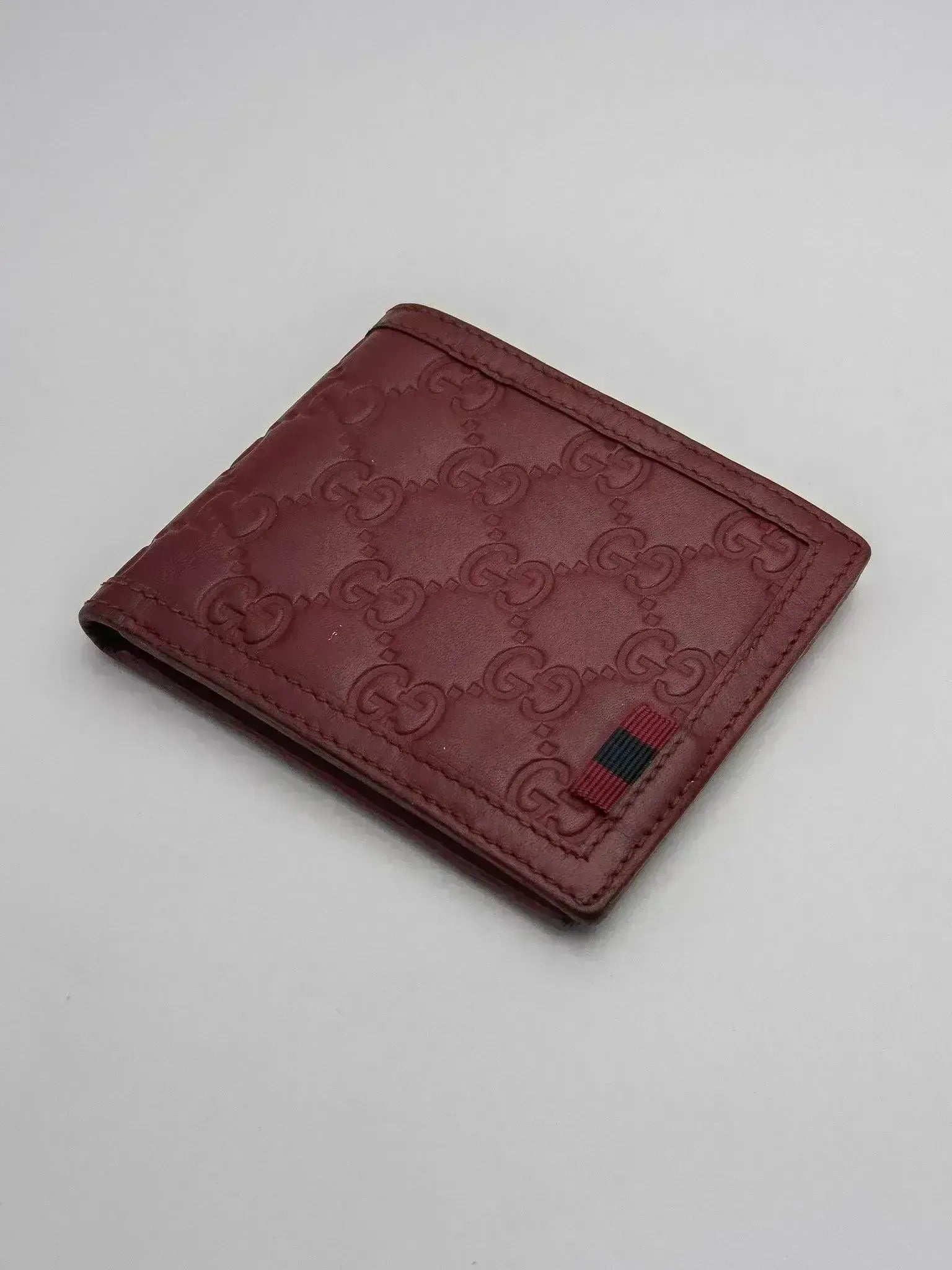 Gucci - Portefeuille en cuir GG bordeaux - Atelier Victor