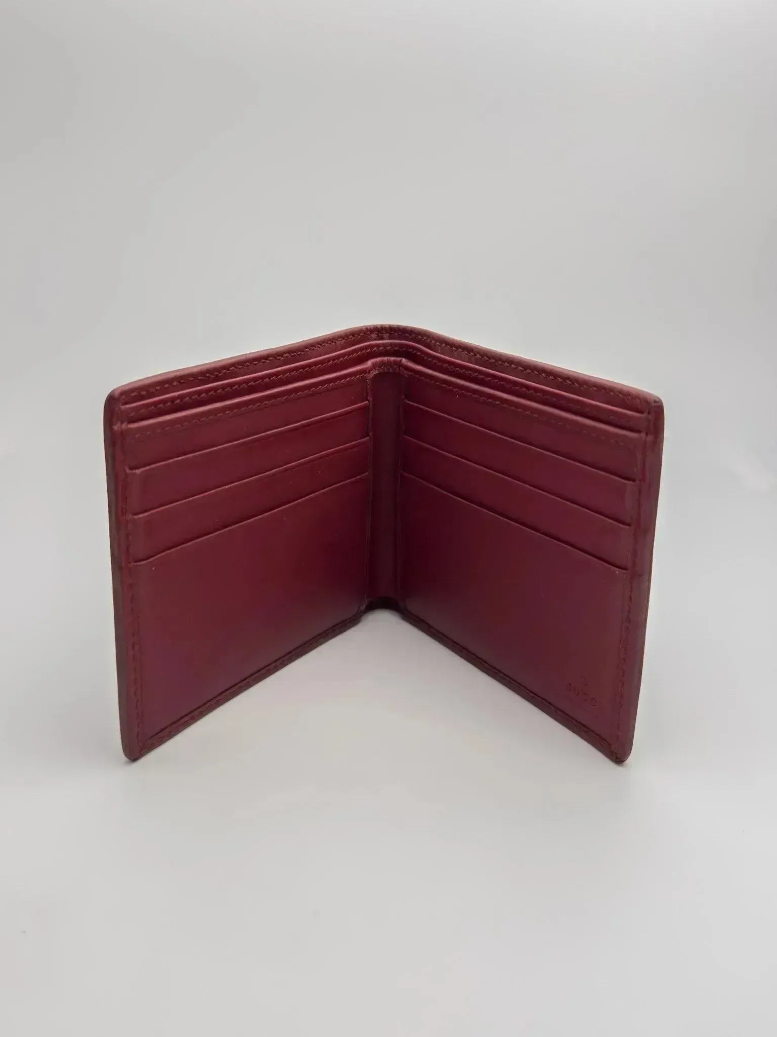 Gucci - Portefeuille en cuir GG bordeaux - Atelier Victor