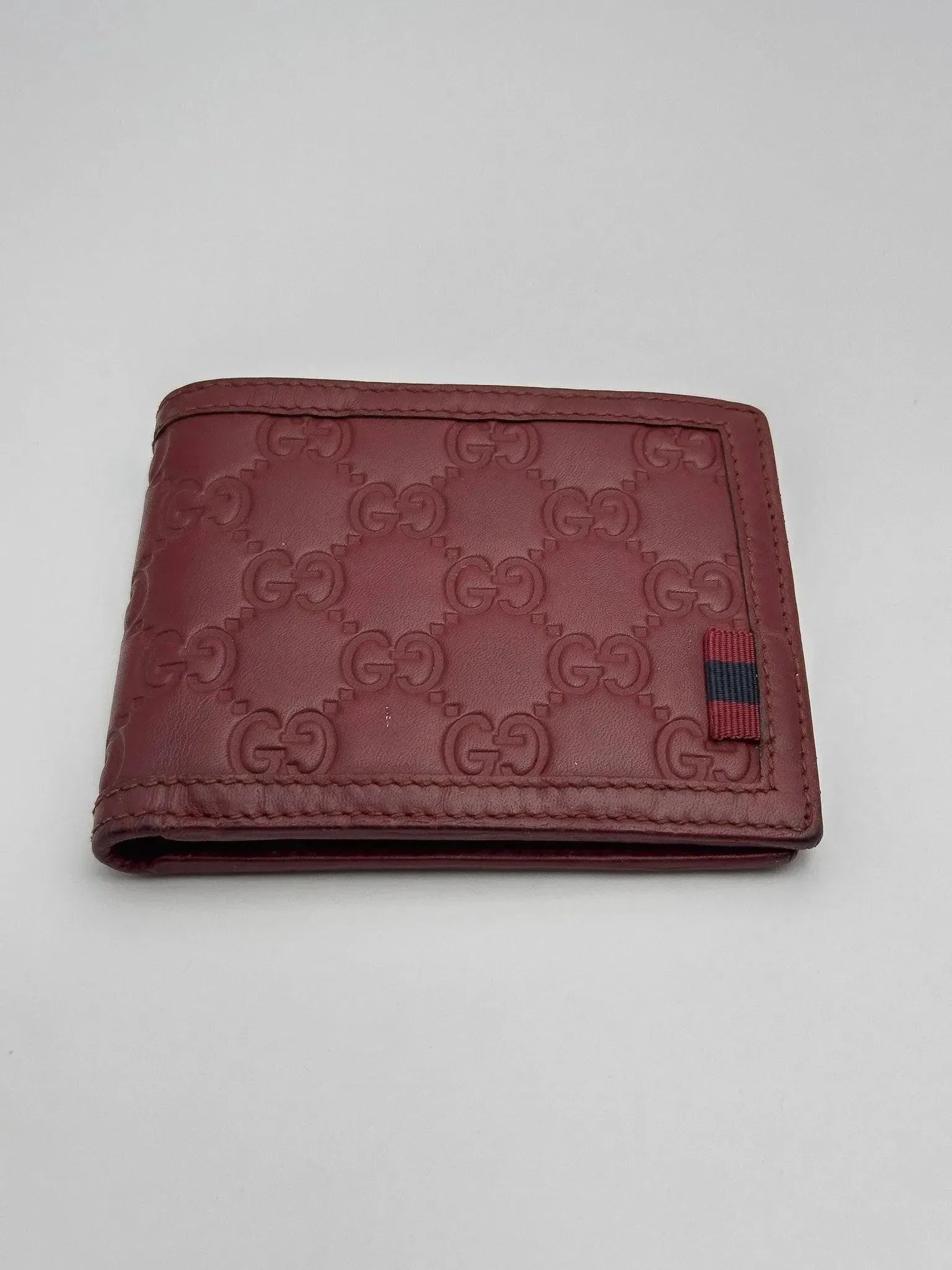 Gucci - Portefeuille en cuir GG bordeaux - Atelier Victor