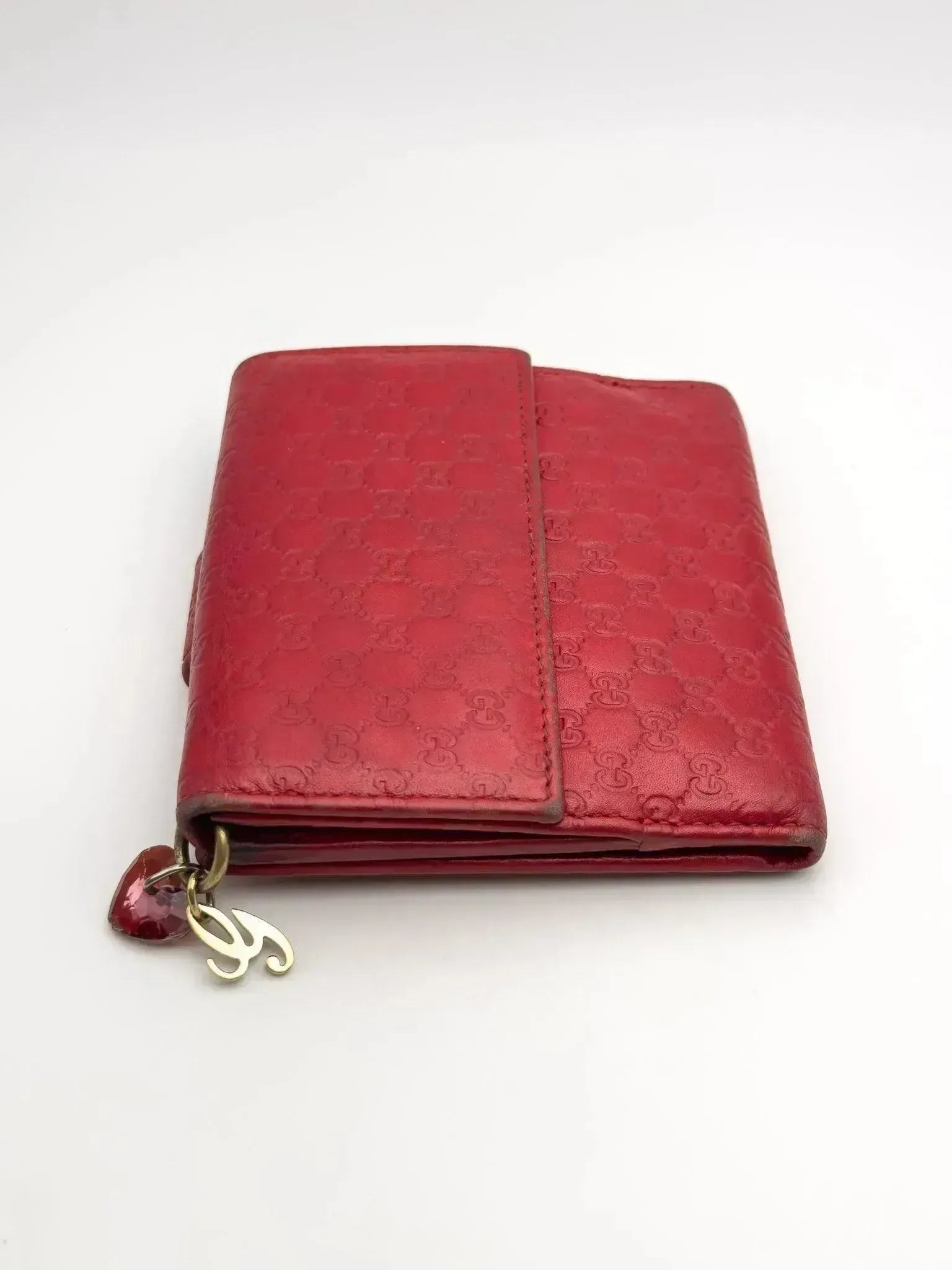 Gucci - Portefeuille en cuir mini GG Rouge - Atelier Victor