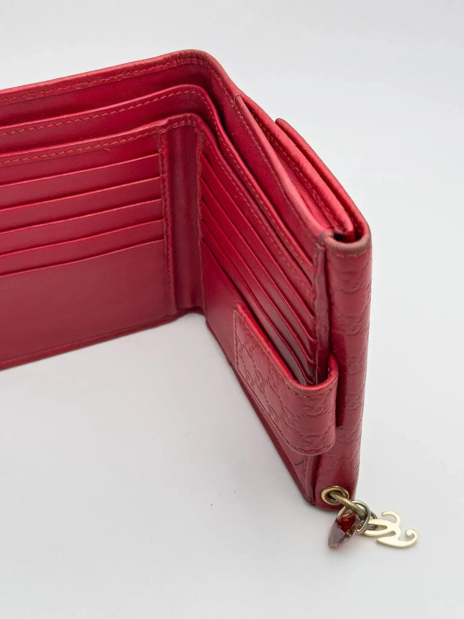 Gucci - Portefeuille en cuir mini GG Rouge - Atelier Victor - Vintage Shop