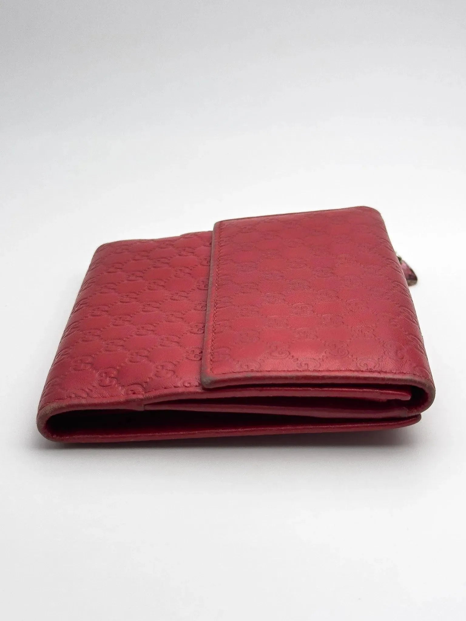 Gucci - Portefeuille en cuir mini GG Rouge - Atelier Victor - Vintage Shop