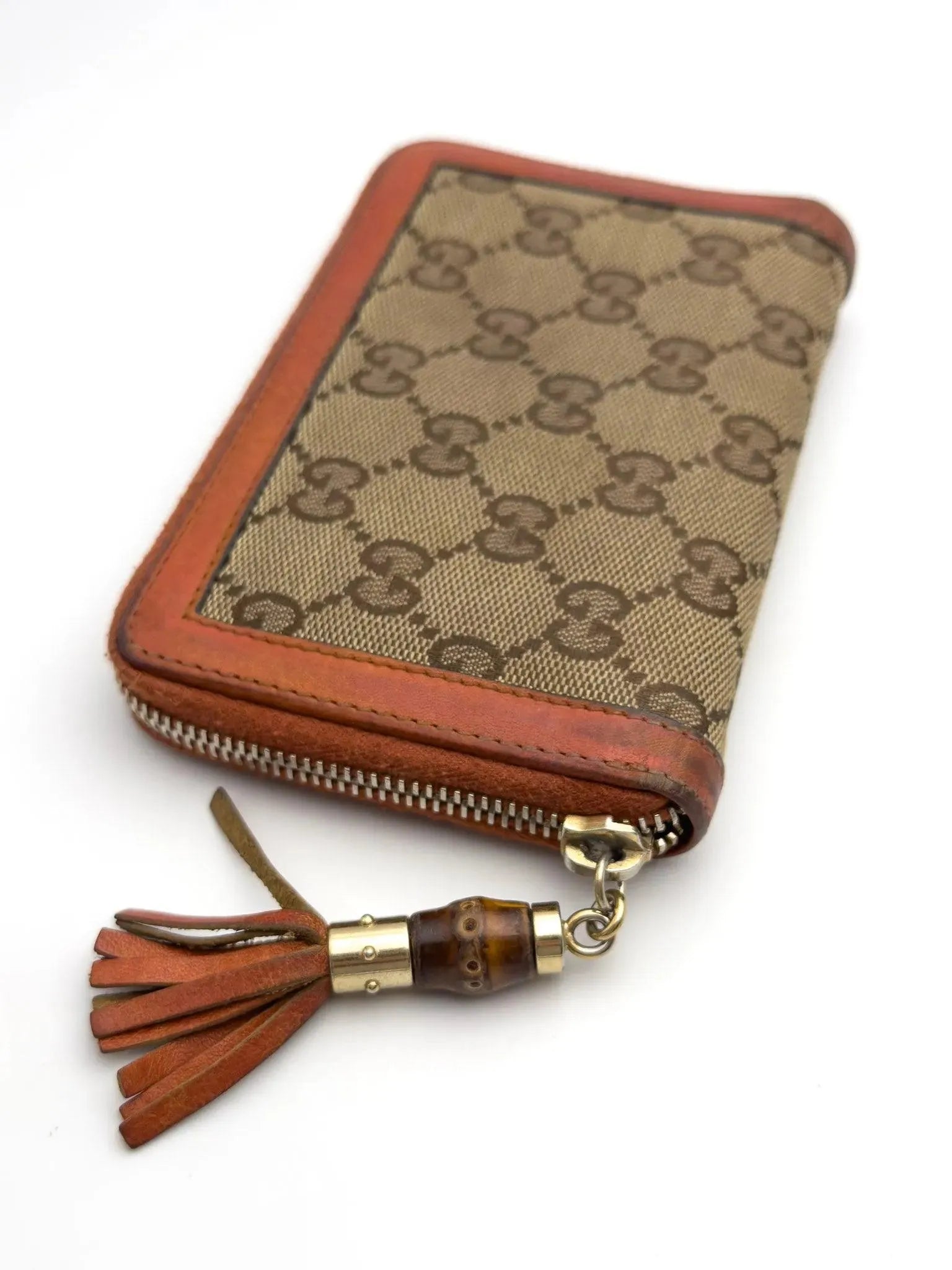 Gucci - Portefeuille en toile GG cuir Orange - Atelier Victor Paris - Vintage Watch Shop Dubai