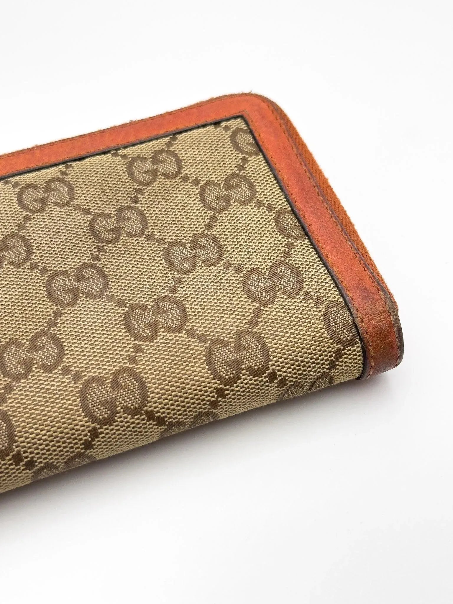 Gucci - Portefeuille en toile GG cuir Orange - Atelier Victor Paris - Vintage Watch Shop Dubai