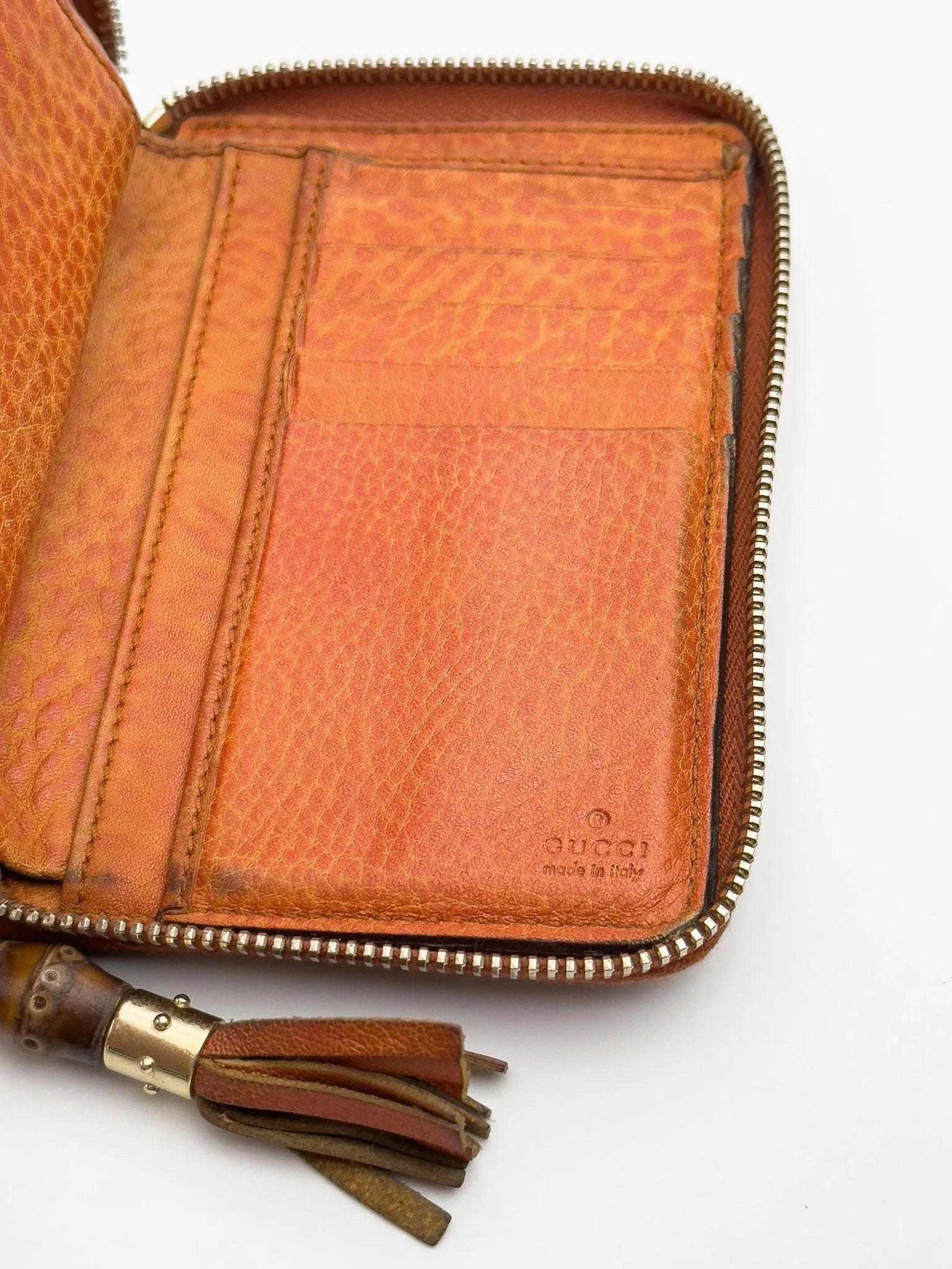Gucci - Portefeuille en toile GG cuir Orange - Atelier Victor Paris - Vintage Watch Shop Dubai