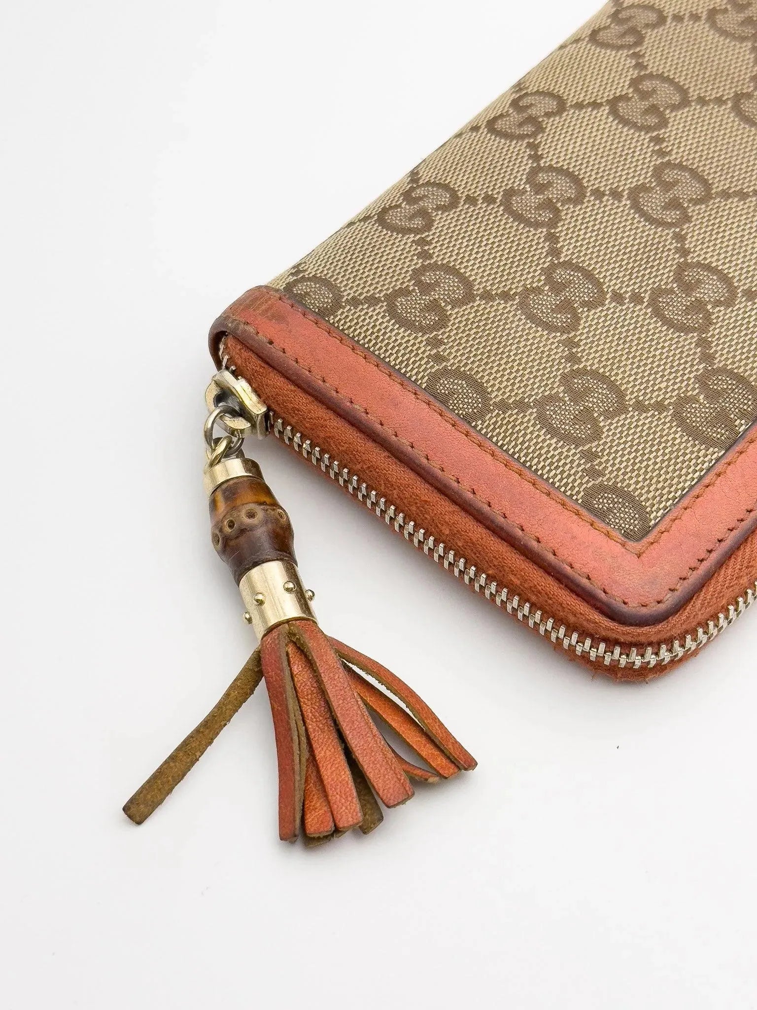 Gucci - Portefeuille en toile GG cuir Orange - Atelier Victor Paris - Vintage Watch Shop Dubai