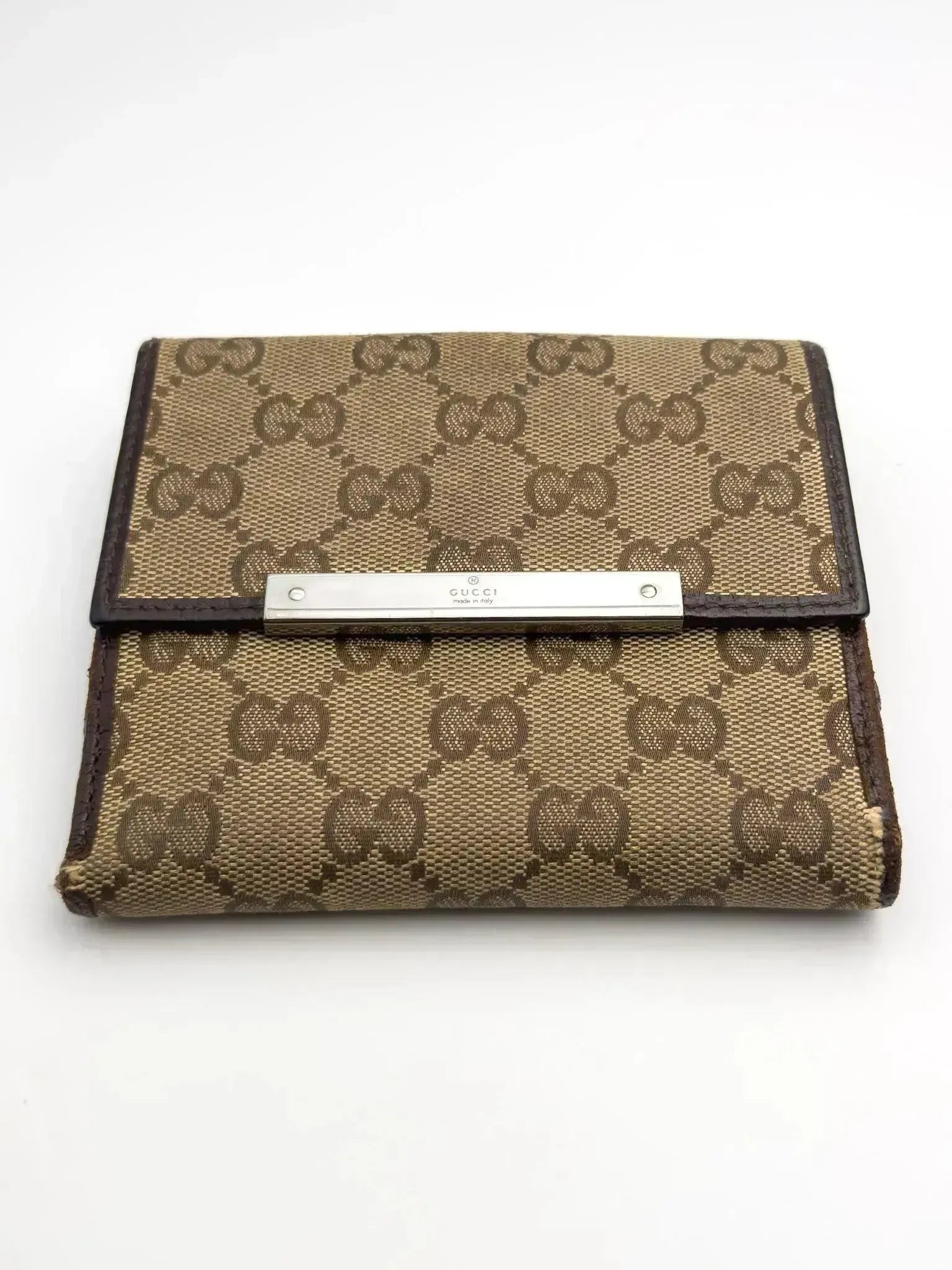 Gucci - Portefeuille en toile GG Marron - Atelier Victor