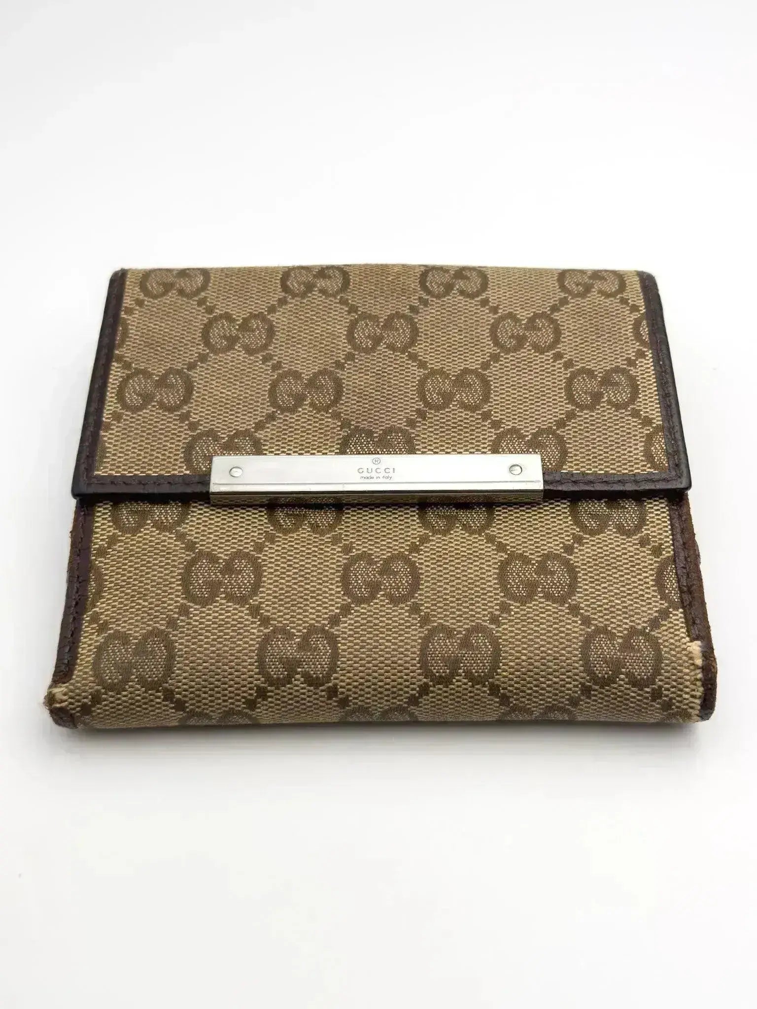 Gucci - Portefeuille en toile GG Marron - Atelier Victor