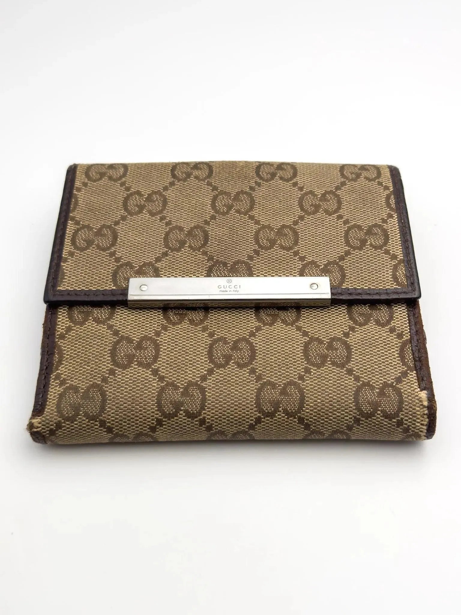 Gucci - Portefeuille en toile GG Marron - Atelier Victor Paris - Vintage Watch Shop Dubai