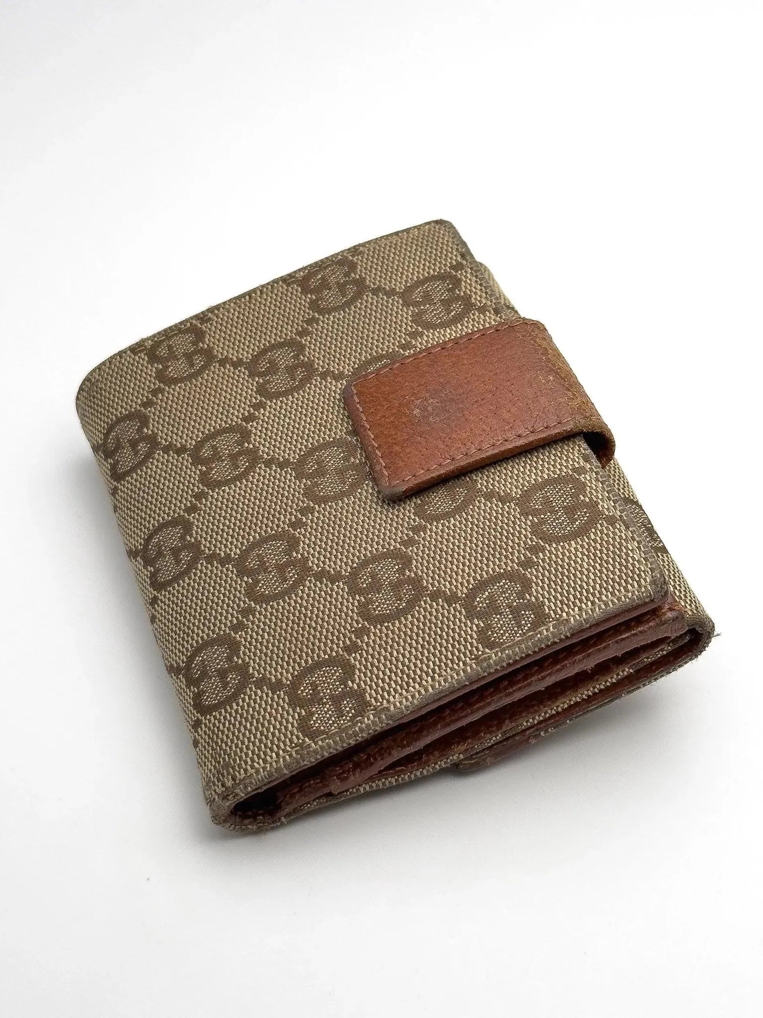 Gucci - Portefeuille en toile GG Marron Clous - Atelier Victor Paris - Vintage Watch Shop Dubai