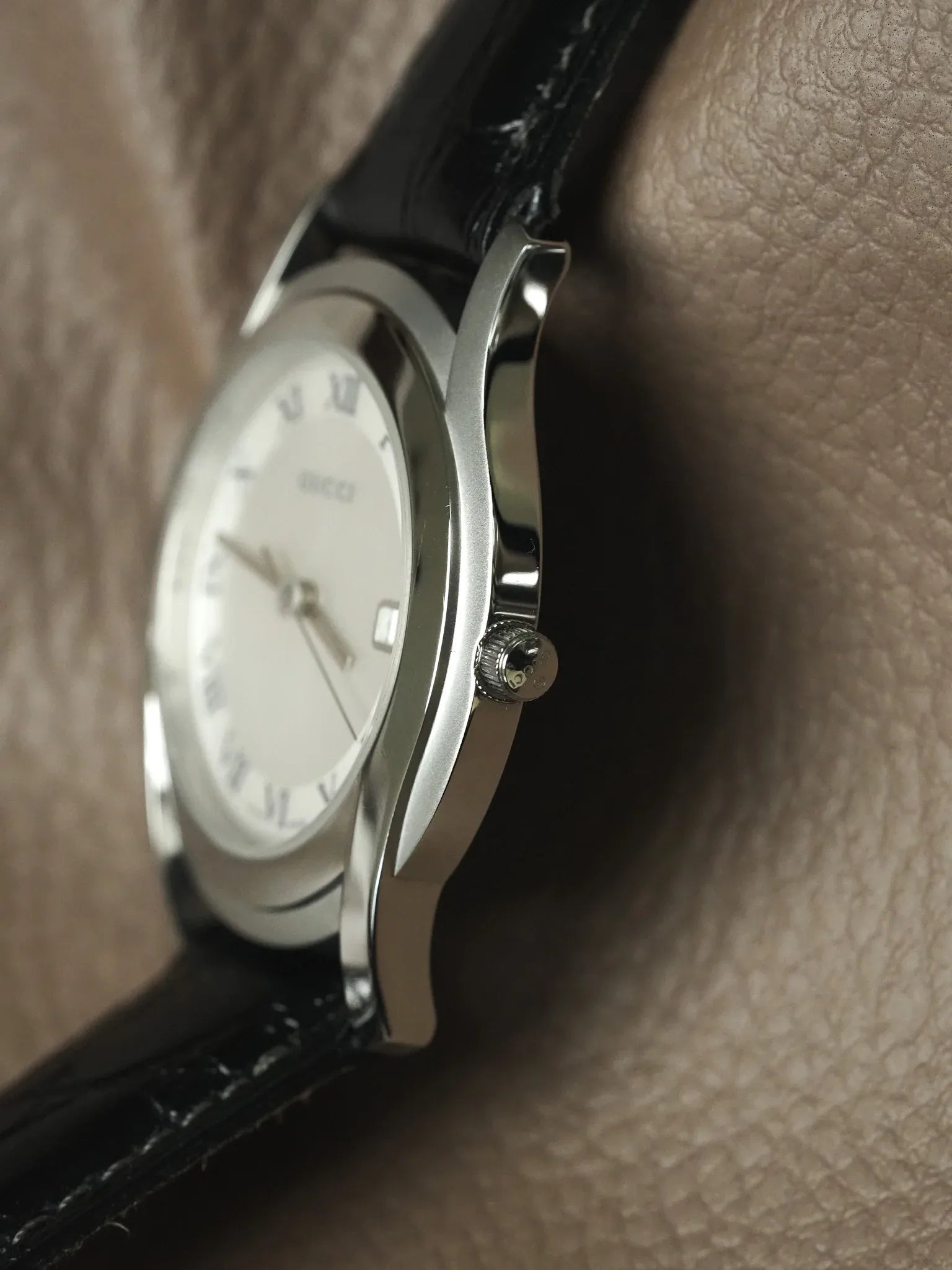 Gucci - Ronde Acier Poli & Brossé 35mm - 2000s - Atelier Victor