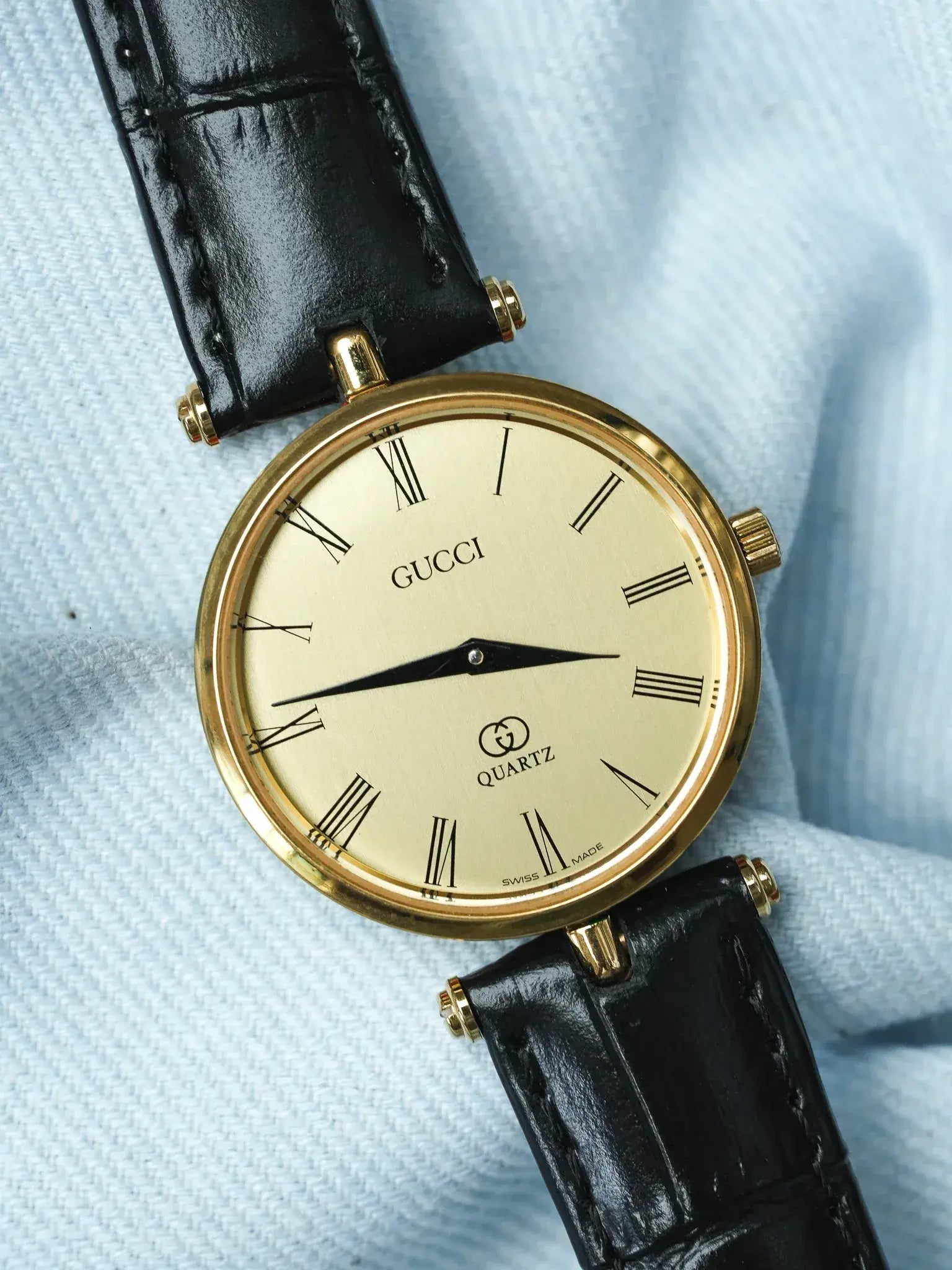 Gucci - Ronde Or et champagne laque rouge Gucci - 1990s