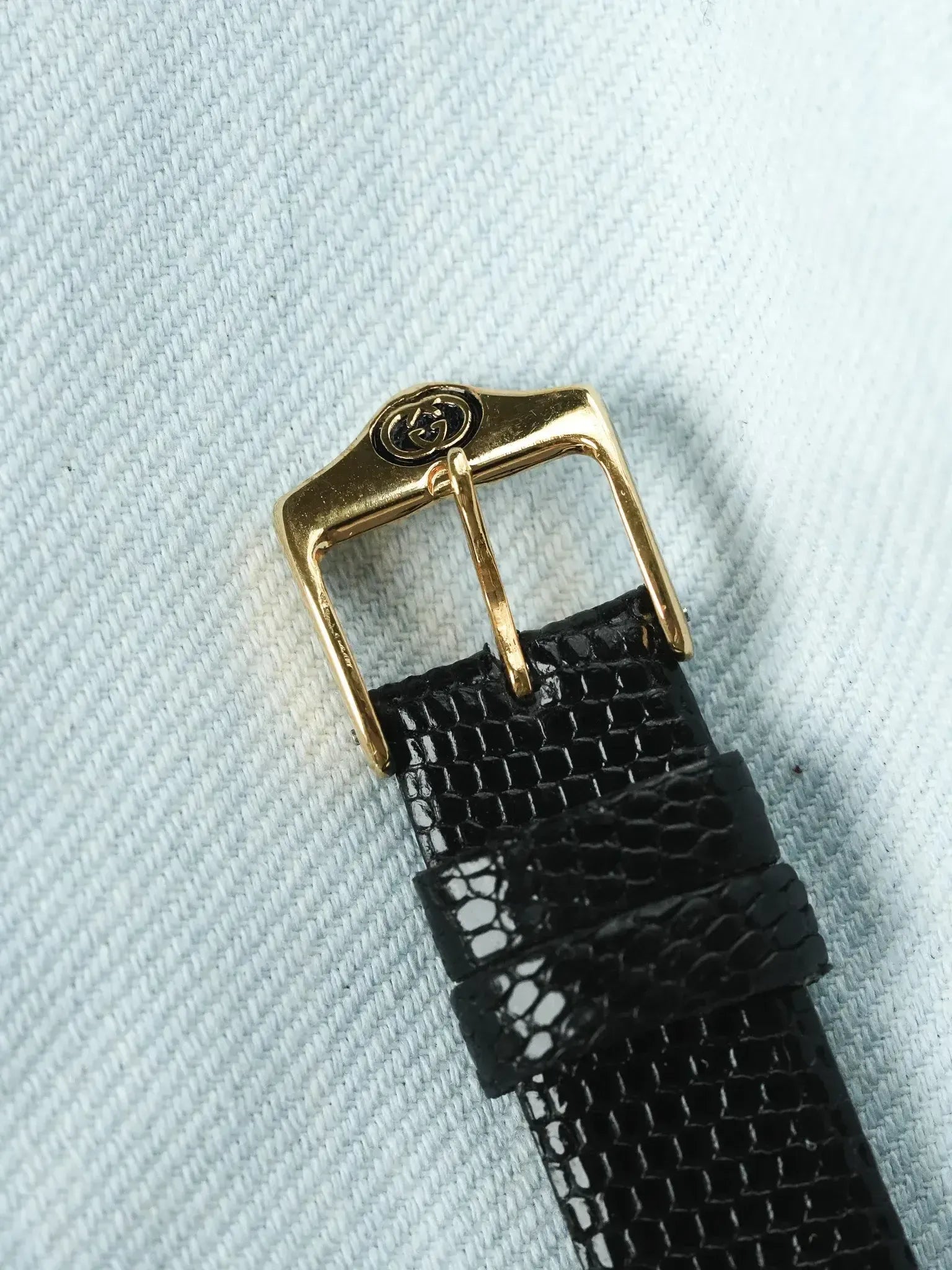 Gucci - Ronde Or Index Romain Cadran noir - 1990s - Atelier Victor
