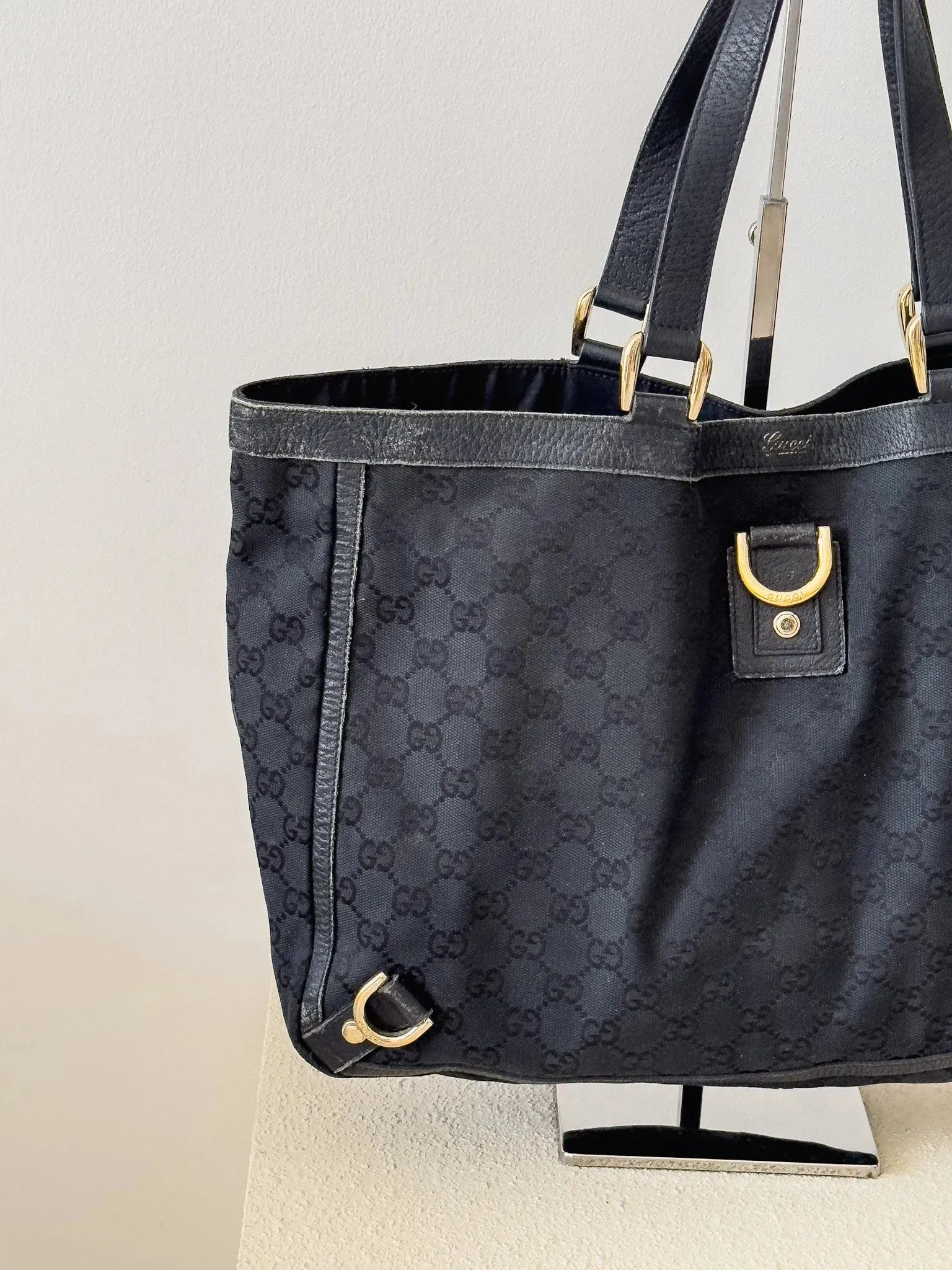 Gucci - Sac cabas GG Abbey noir - Atelier Victor - Vintage Shop