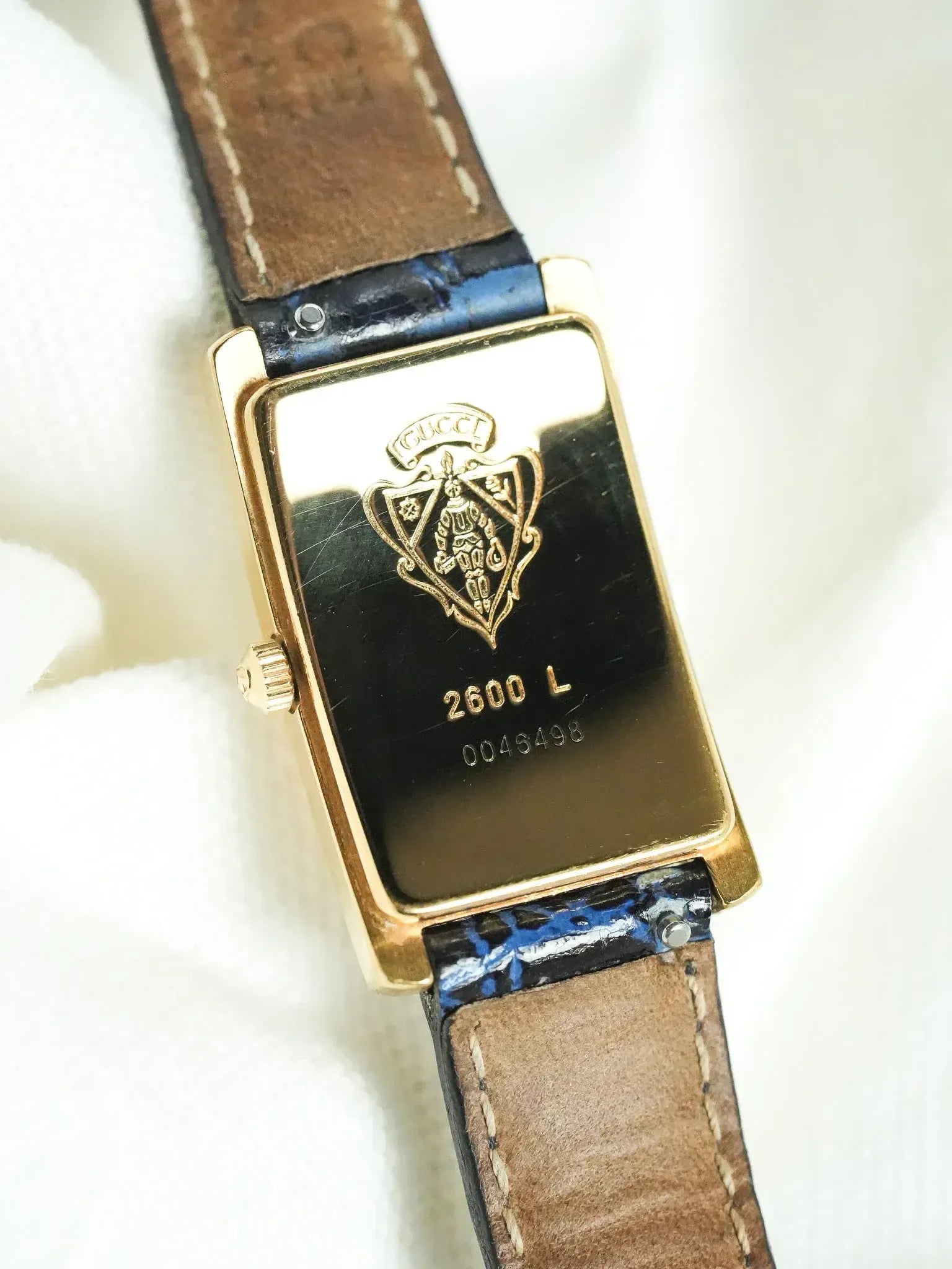 Gucci - Tank Vintage Bleu Plaqué or - 1990s - Atelier Victor