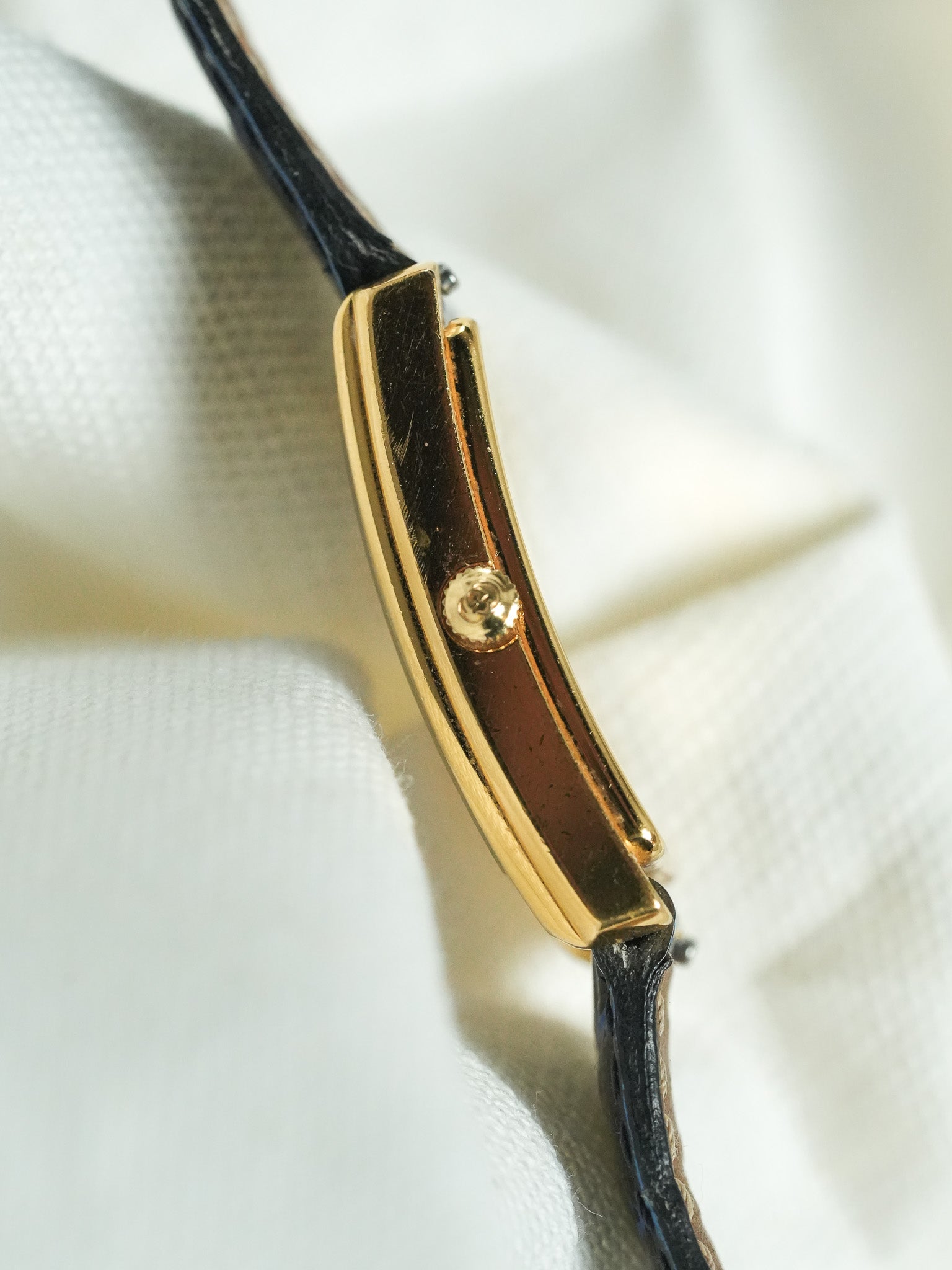 Gucci - Tank Vintage Bleu Plaqué or - 1990s - Atelier Victor - Vintage Shop