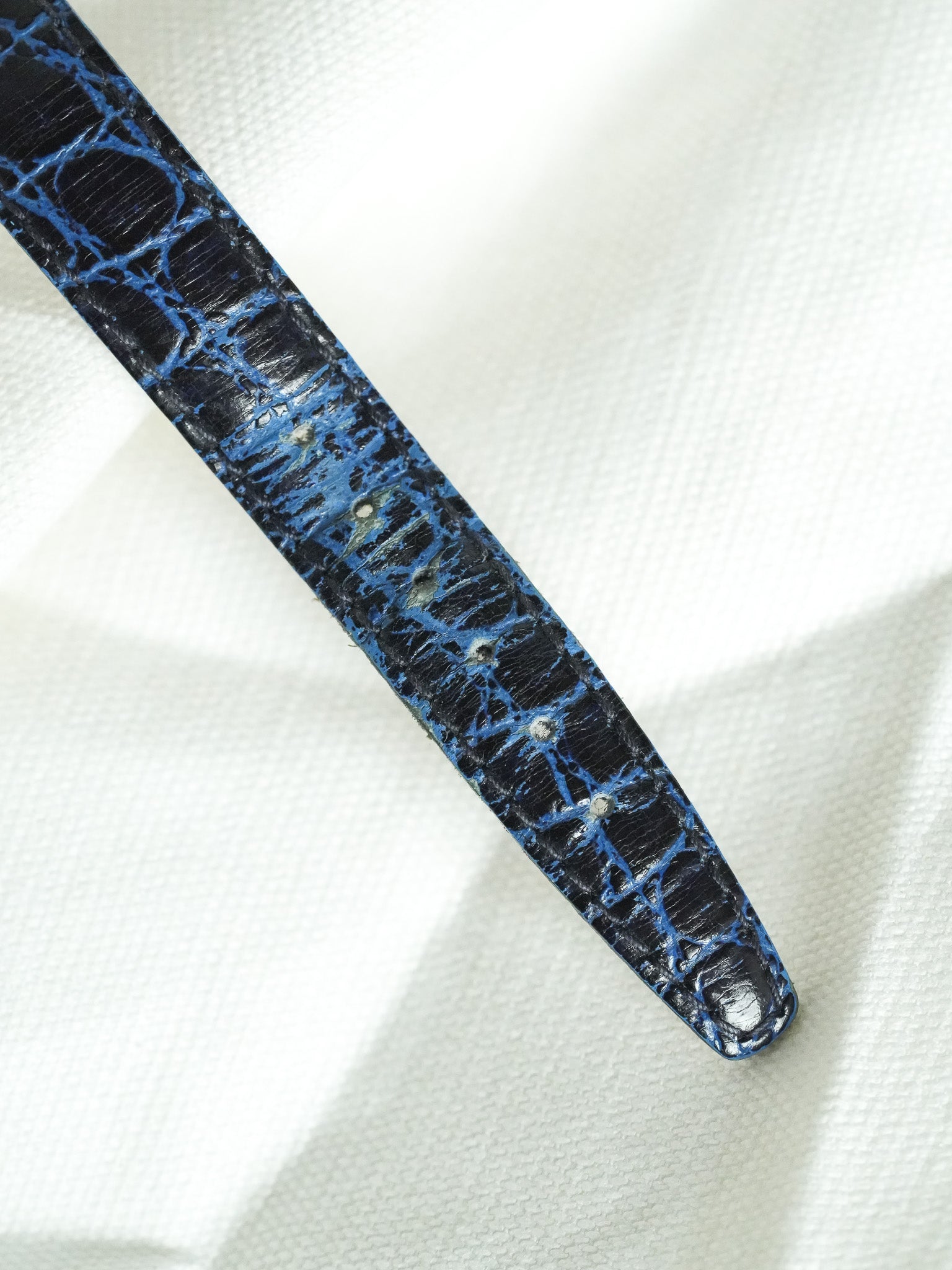 Gucci - Tank Vintage Bleu Plaqué or - 1990s - Atelier Victor - Vintage Shop