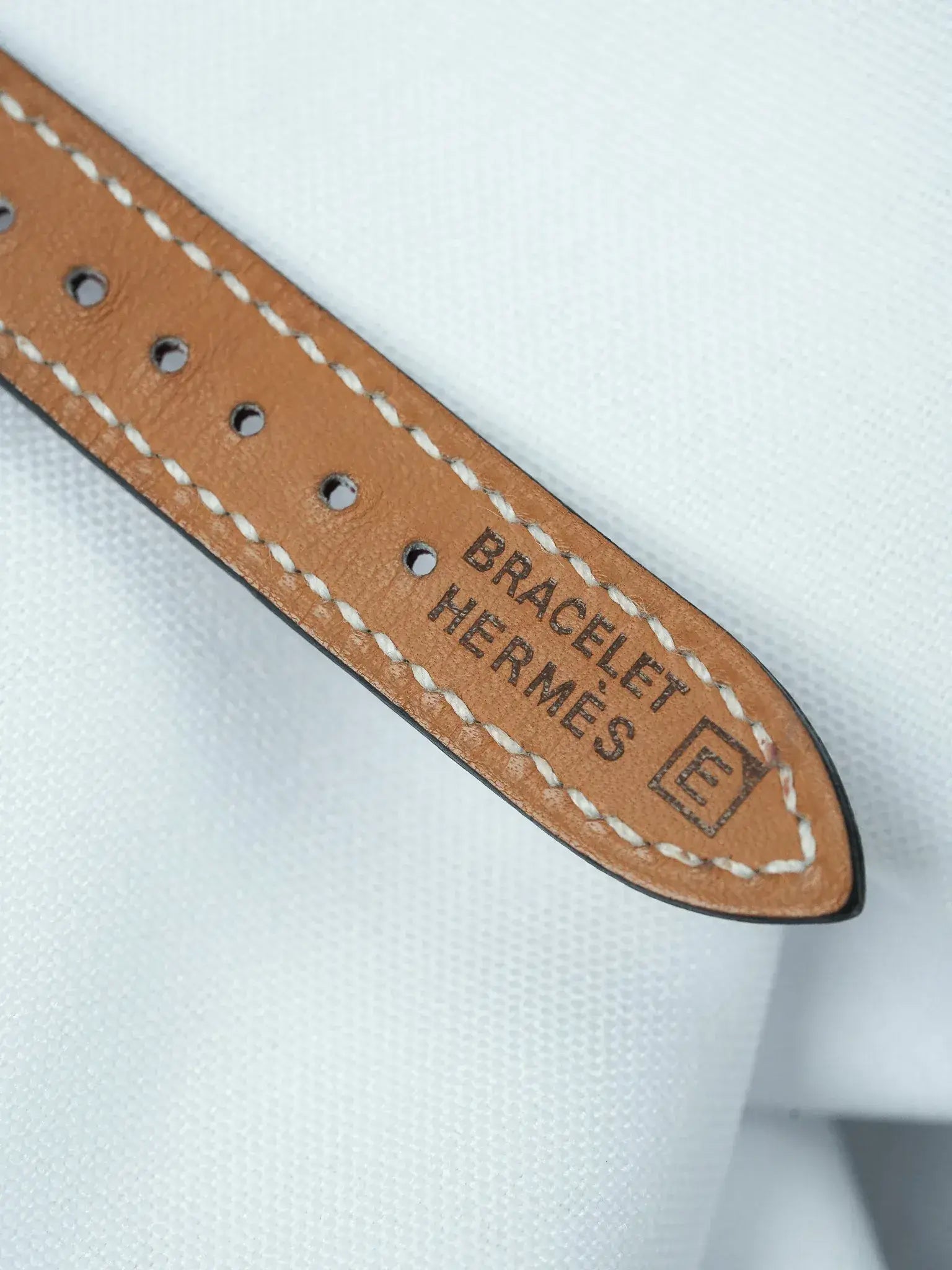 Hermes - Tonneau Acier Cadran Guilloché ref.C01.510 - 2010s