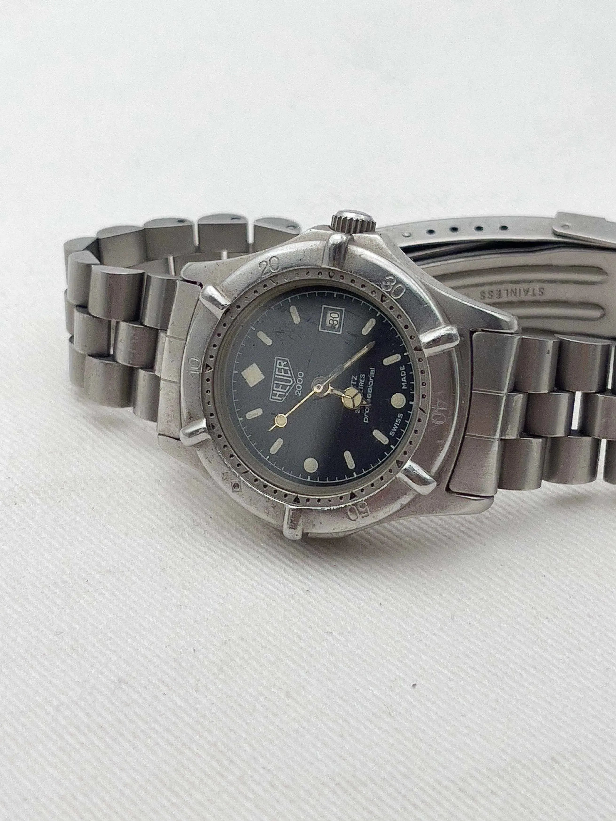 Heuer - Mini Professionnal 2000 Silver - 1990’s - Atelier Victor - Vintage Shop
