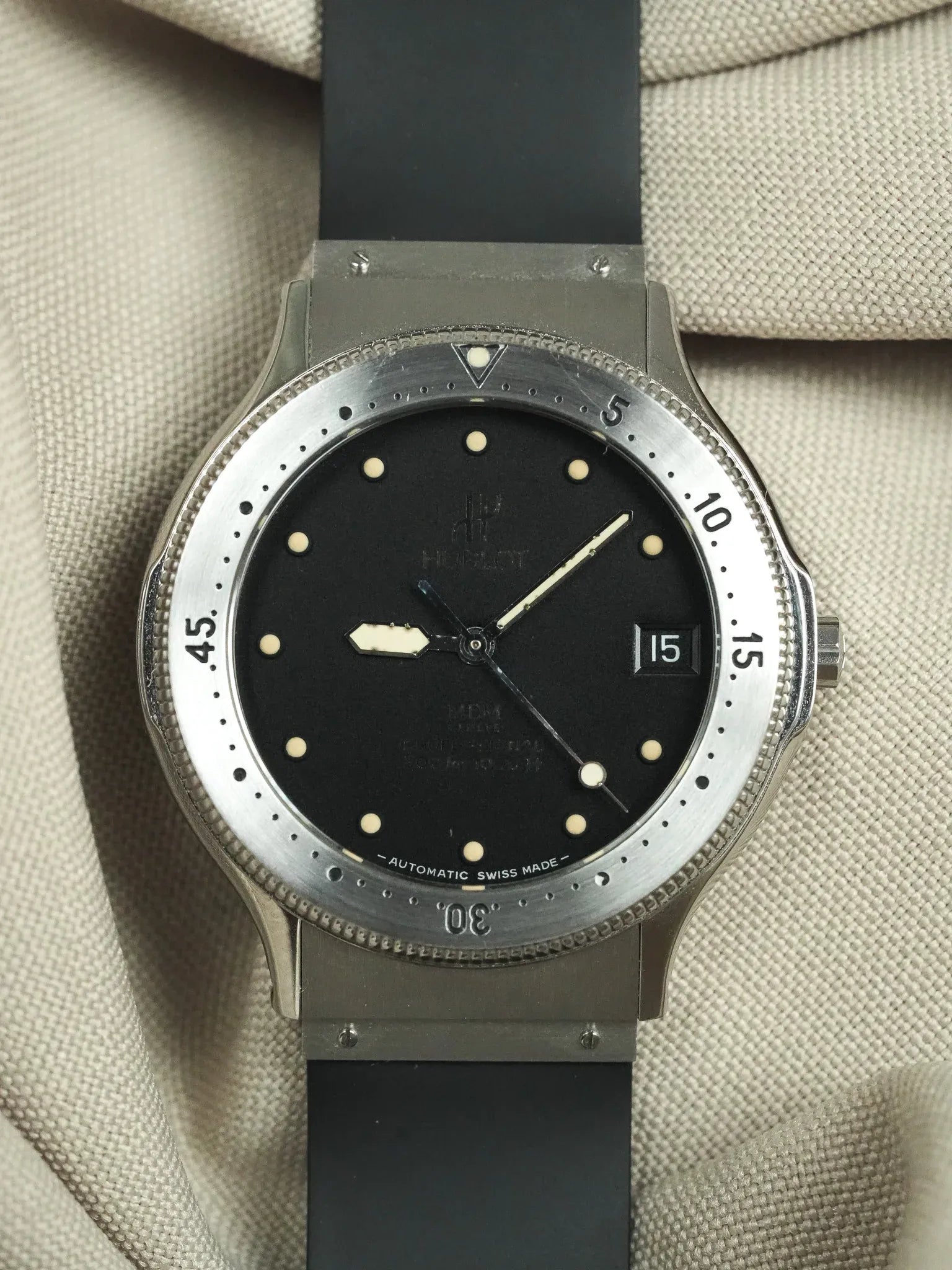 Hublot - MDM Acier Automatique Professionnal 300m - 1990s - Atelier Victor - Vintage Shop