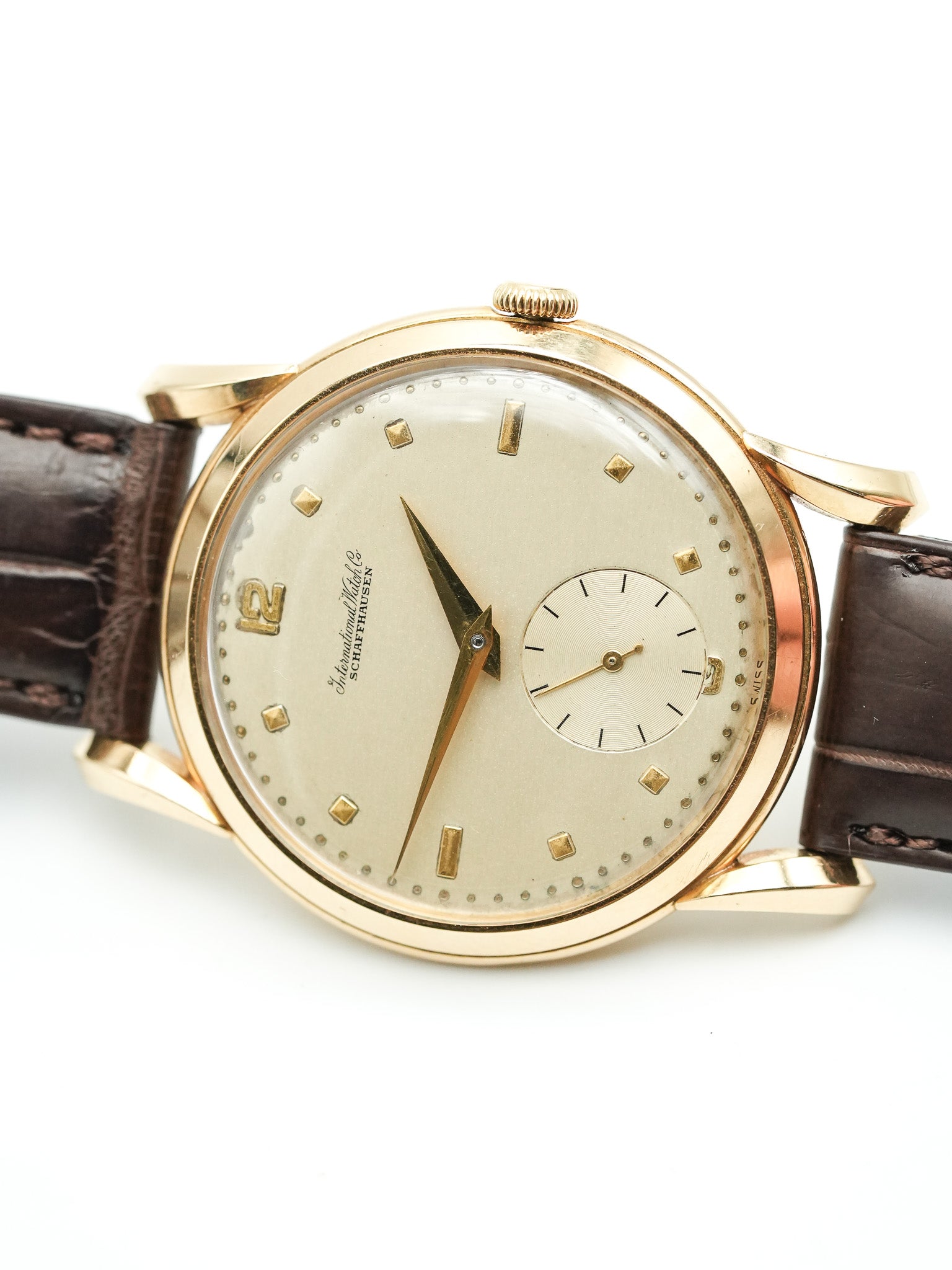 IWC - Calatrava Or jaune 18k Cornes Gouttes d'eau - 1940s - Atelier Victor - Vintage Shop