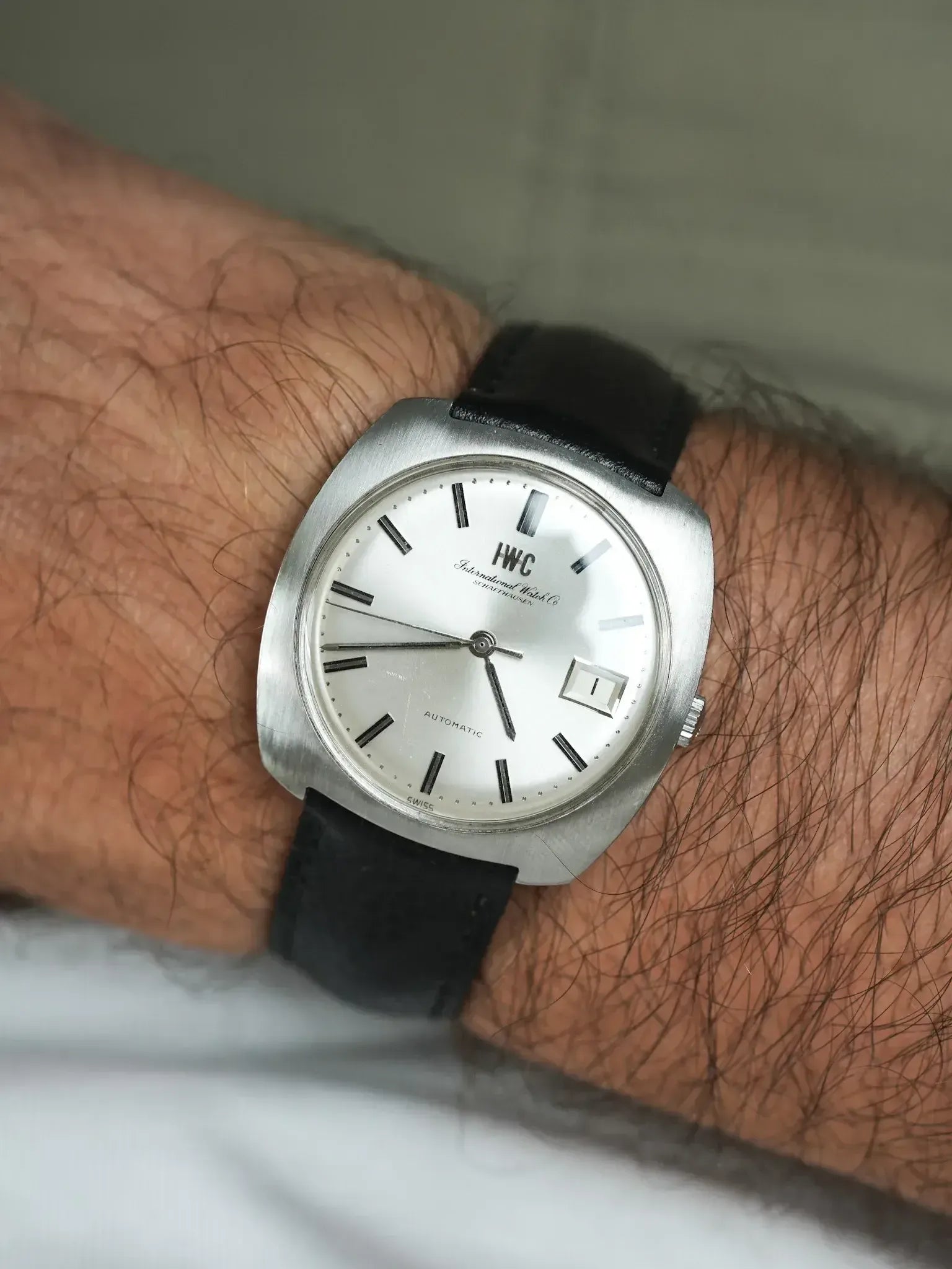 IWC - R814A Coussin Acier Brossé Monobloc cal.8541 - 1960s - Atelier Victor