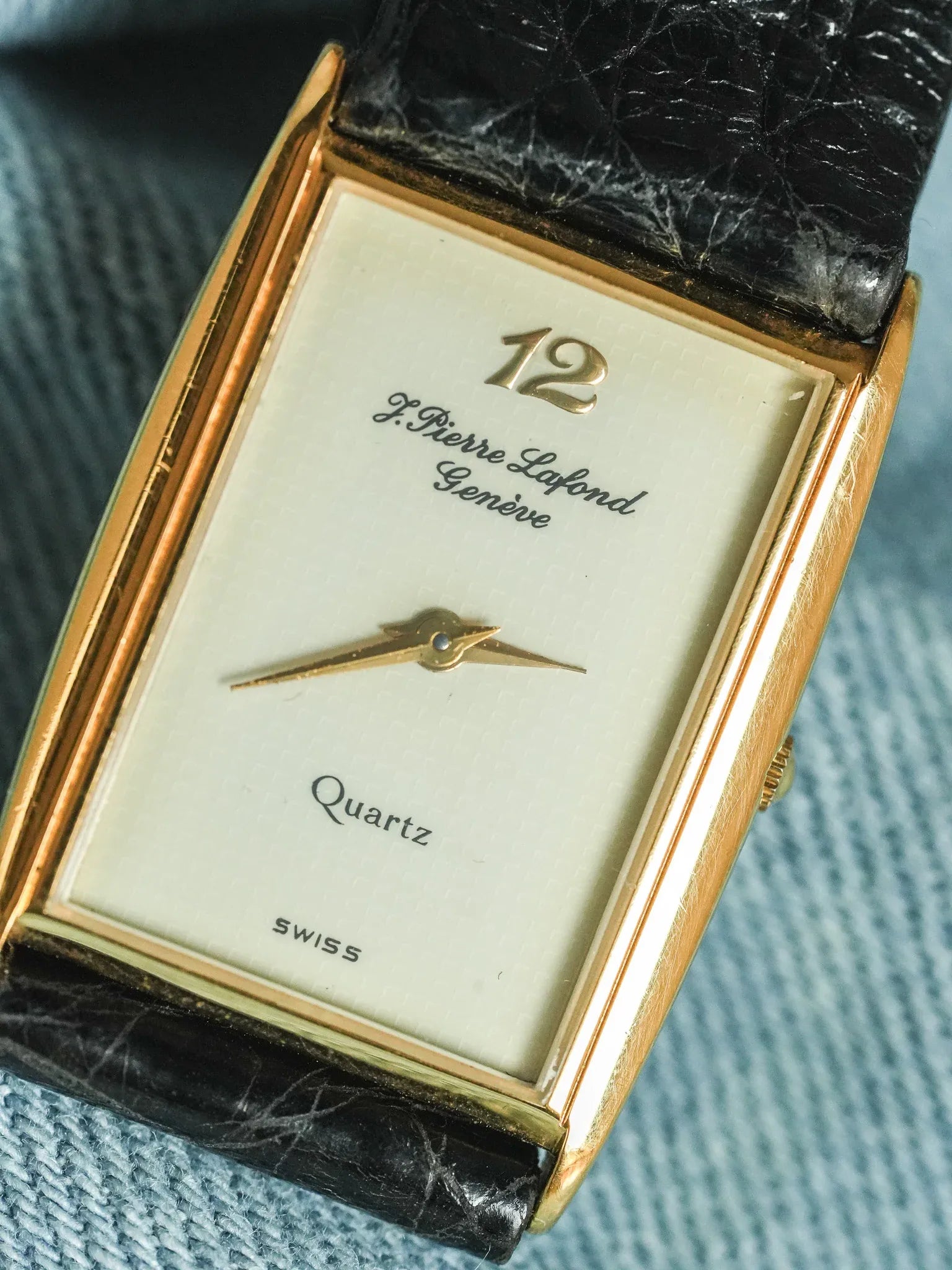 J.Pierre Lafond Genève - Tank Slim Or 12 - 1990s - Atelier Victor