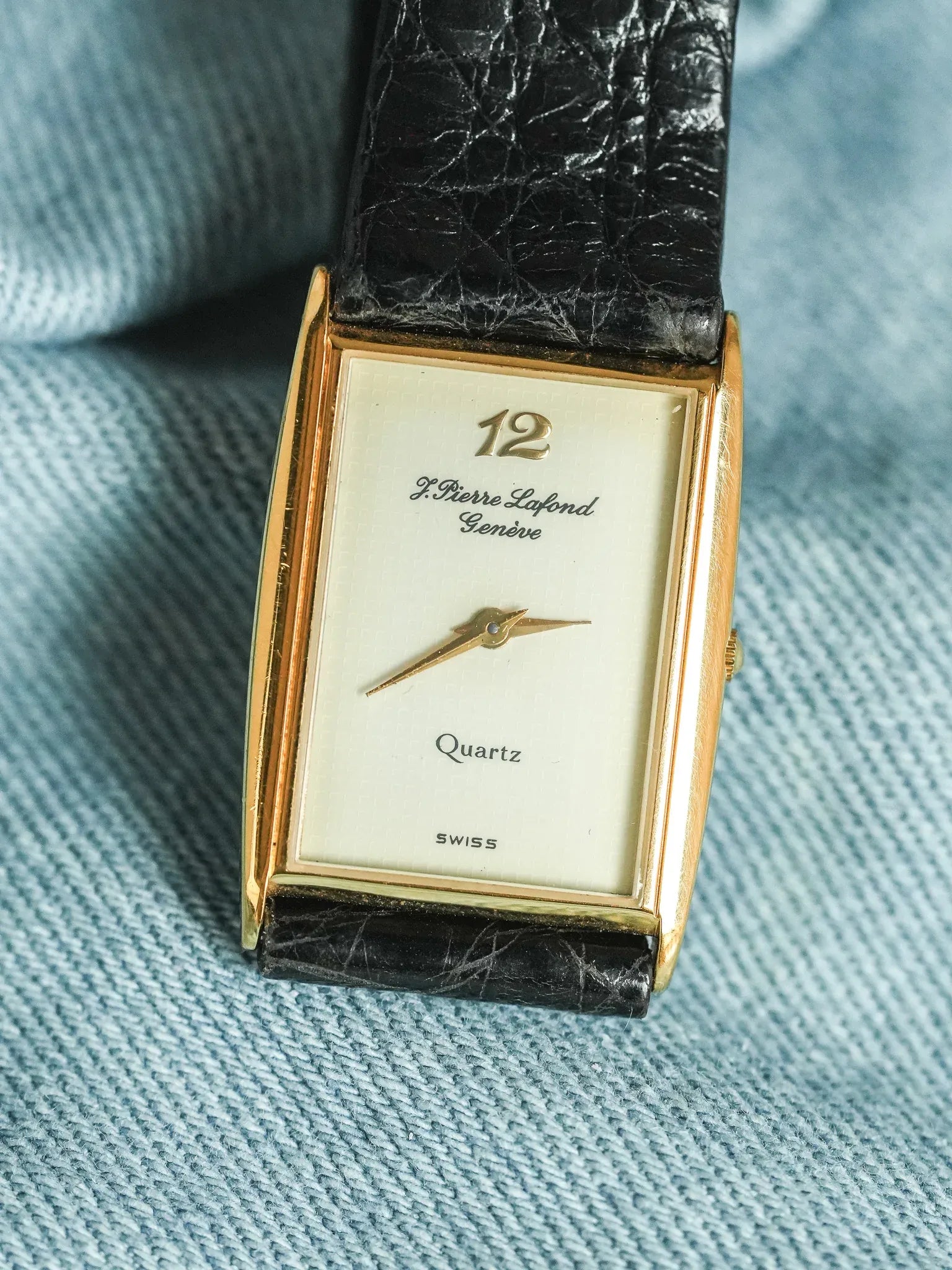 J.Pierre Lafond Genève - Tank Slim Or 12 - 1990s - Atelier Victor - Vintage Shop