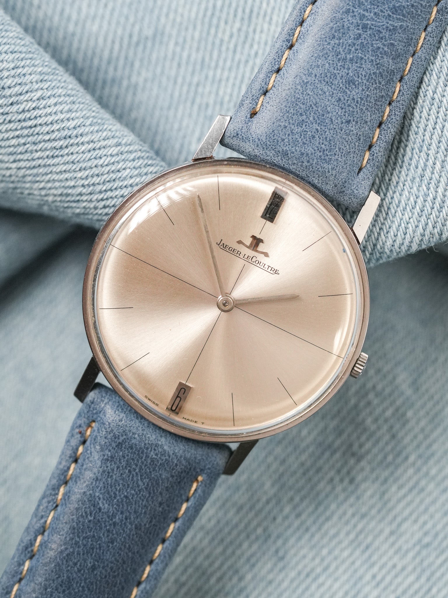 Jaeger-LeCoultre - Acier 12H 6H Dress Watch - 1960s - Atelier Victor - Vintage Shop