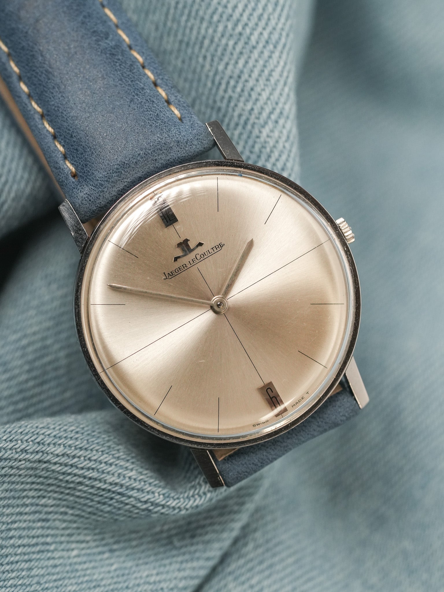 Jaeger-LeCoultre - Acier 12H 6H Dress Watch - 1960s - Atelier Victor - Vintage Shop