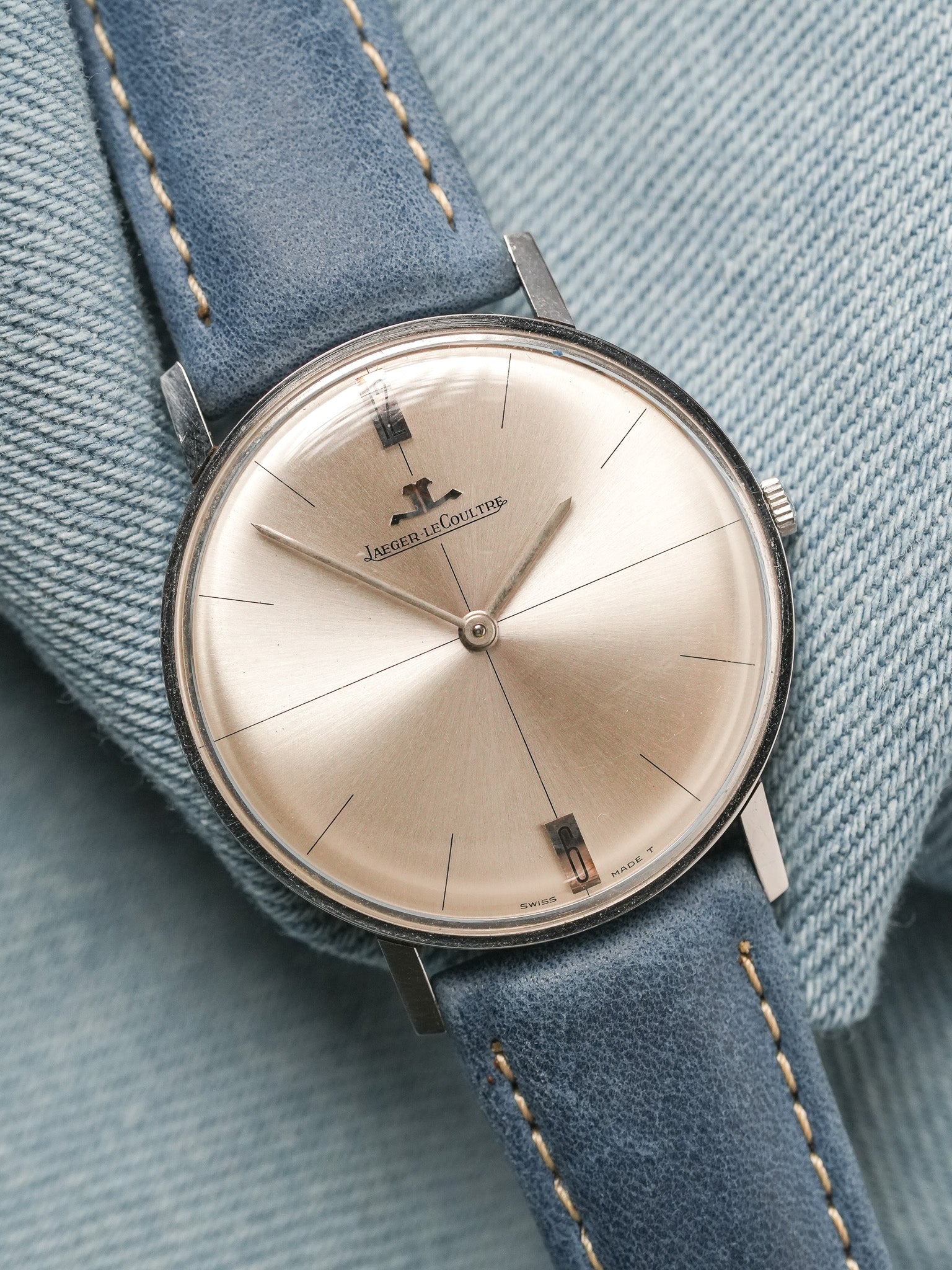 Jaeger-LeCoultre - Acier 12H 6H Dress Watch - 1960s - Atelier Victor - Vintage Shop