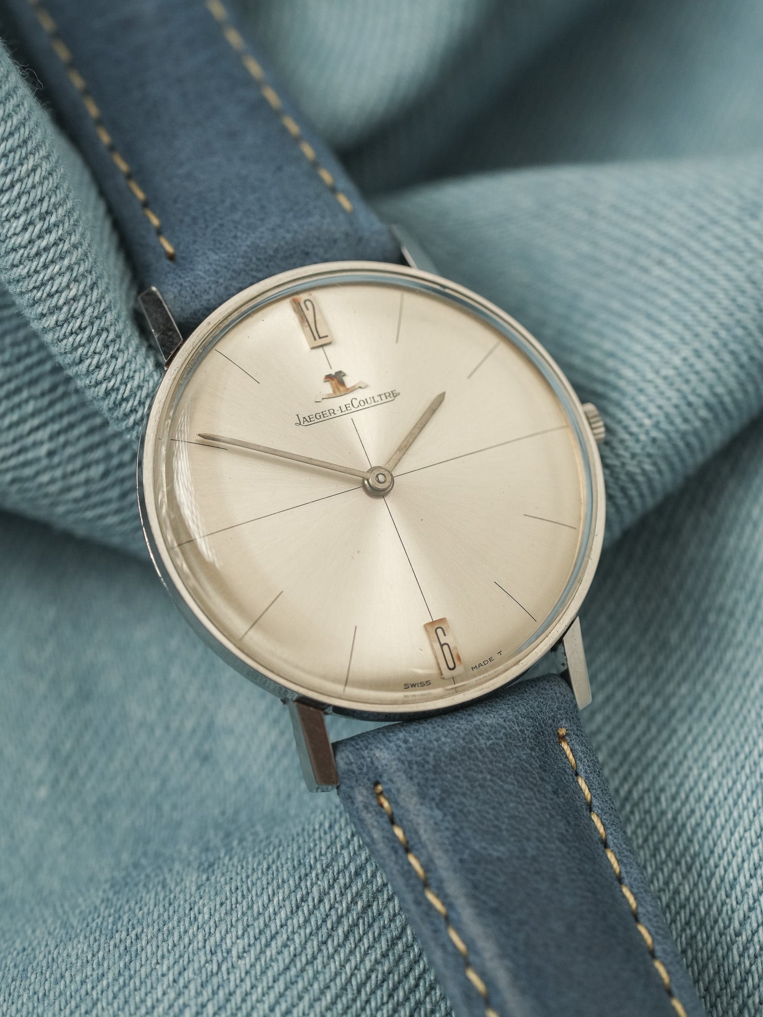 Jaeger-LeCoultre - Acier 12H 6H Dress Watch - 1960s - Atelier Victor - Vintage Shop