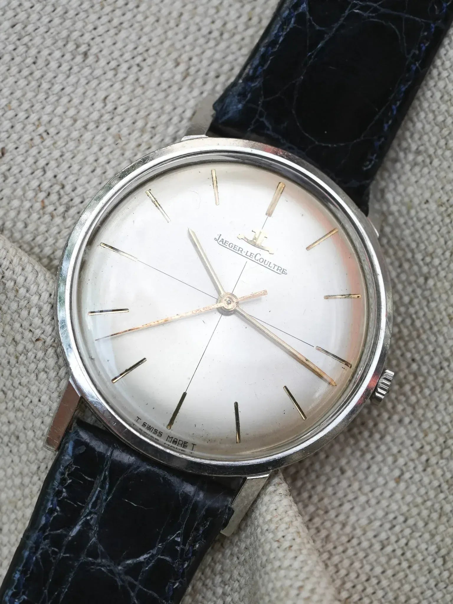 Jaeger-LeCoultre - Dress Watch Acier Crosshair Index Or - 1960s - Atelier Victor