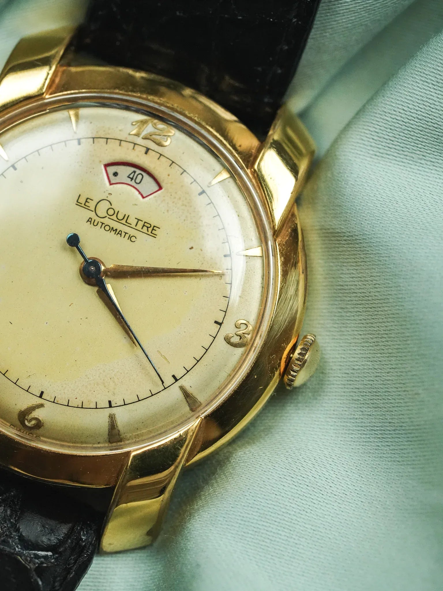 Jaeger-LeCoultre - Réserve de marche calibre 481 bumper 10k cornes fantaisies - 1950s - Atelier Victor
