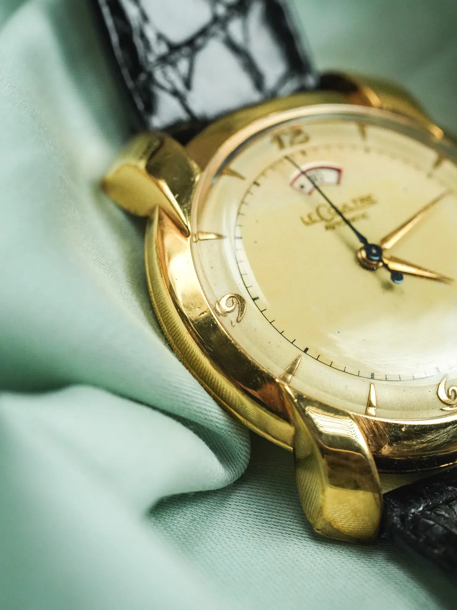 Jaeger-LeCoultre - Réserve de marche calibre 481 bumper 10k cornes fantaisies - 1950s - Atelier Victor