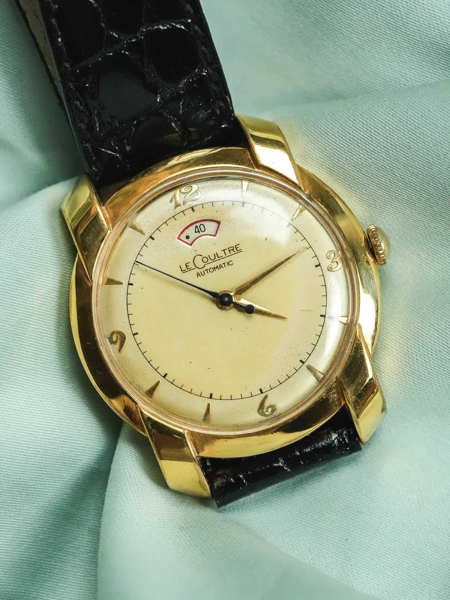 Jaeger-LeCoultre - Réserve de marche calibre 481 bumper 10k cornes fantaisies - 1950s - Atelier Victor