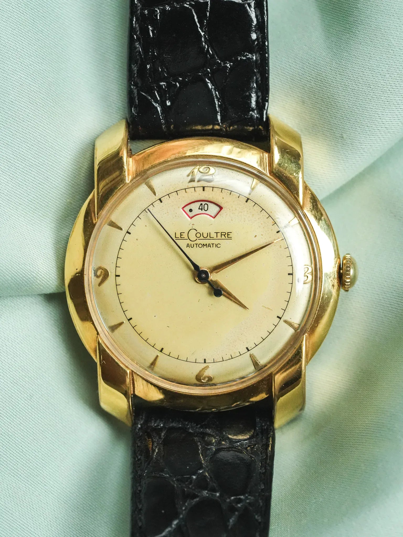 Jaeger-LeCoultre - Réserve de marche calibre 481 bumper 10k cornes fantaisies - 1950s - Atelier Victor