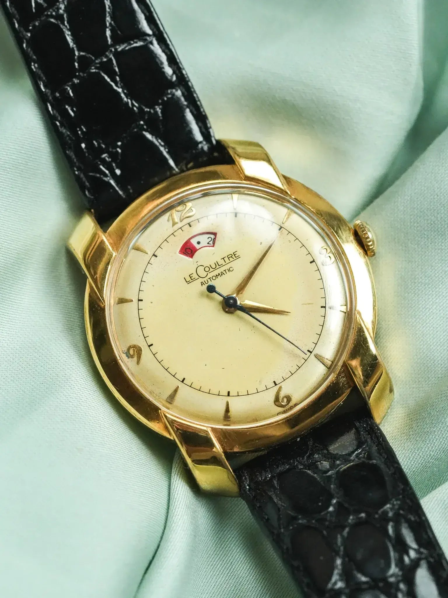 Jaeger-LeCoultre - Réserve de marche calibre 481 bumper 10k cornes fantaisies - 1950s - Atelier Victor