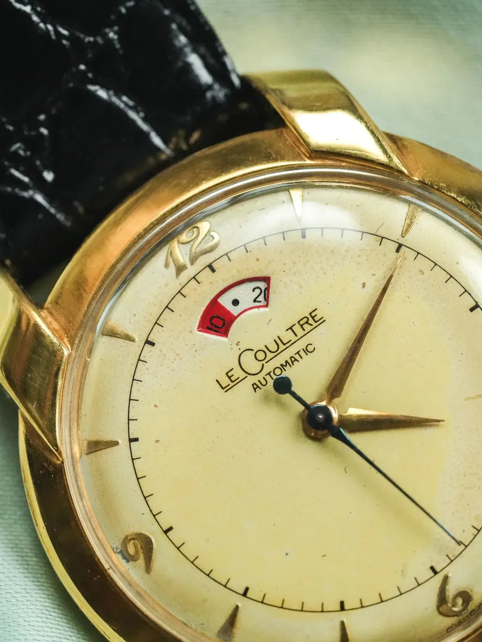 Jaeger-LeCoultre - Réserve de marche calibre 481 bumper 10k cornes fantaisies - 1950s - Atelier Victor