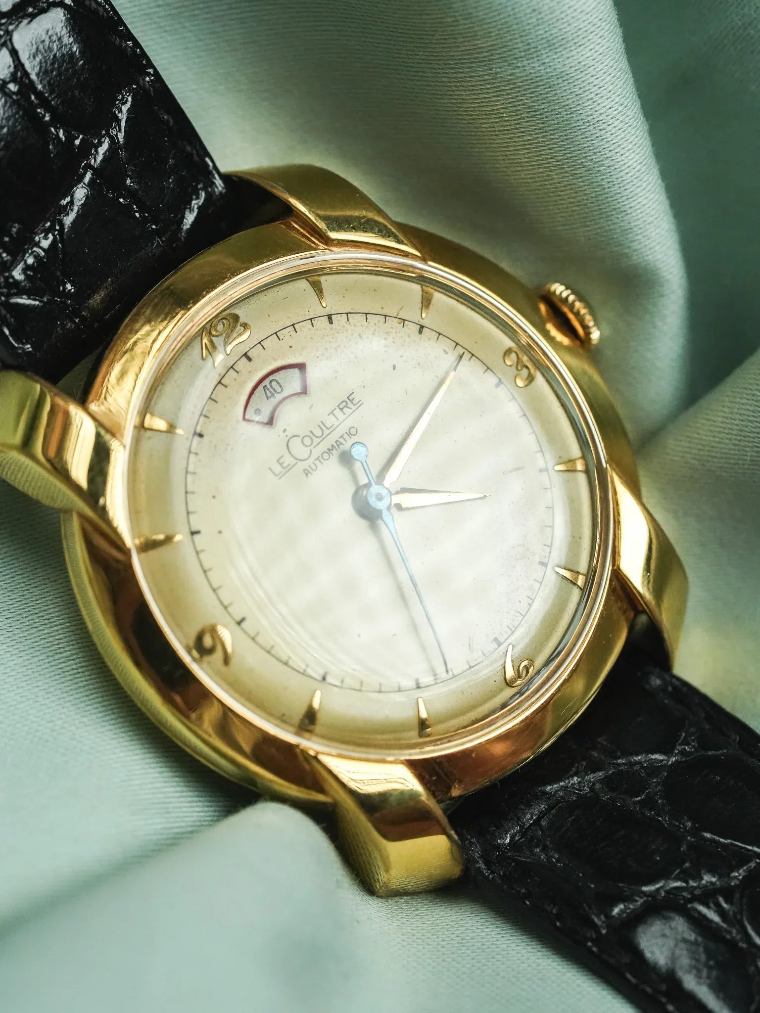 Jaeger-LeCoultre - Réserve de marche calibre 481 bumper 10k cornes fantaisies - 1950s - Atelier Victor - Vintage Shop