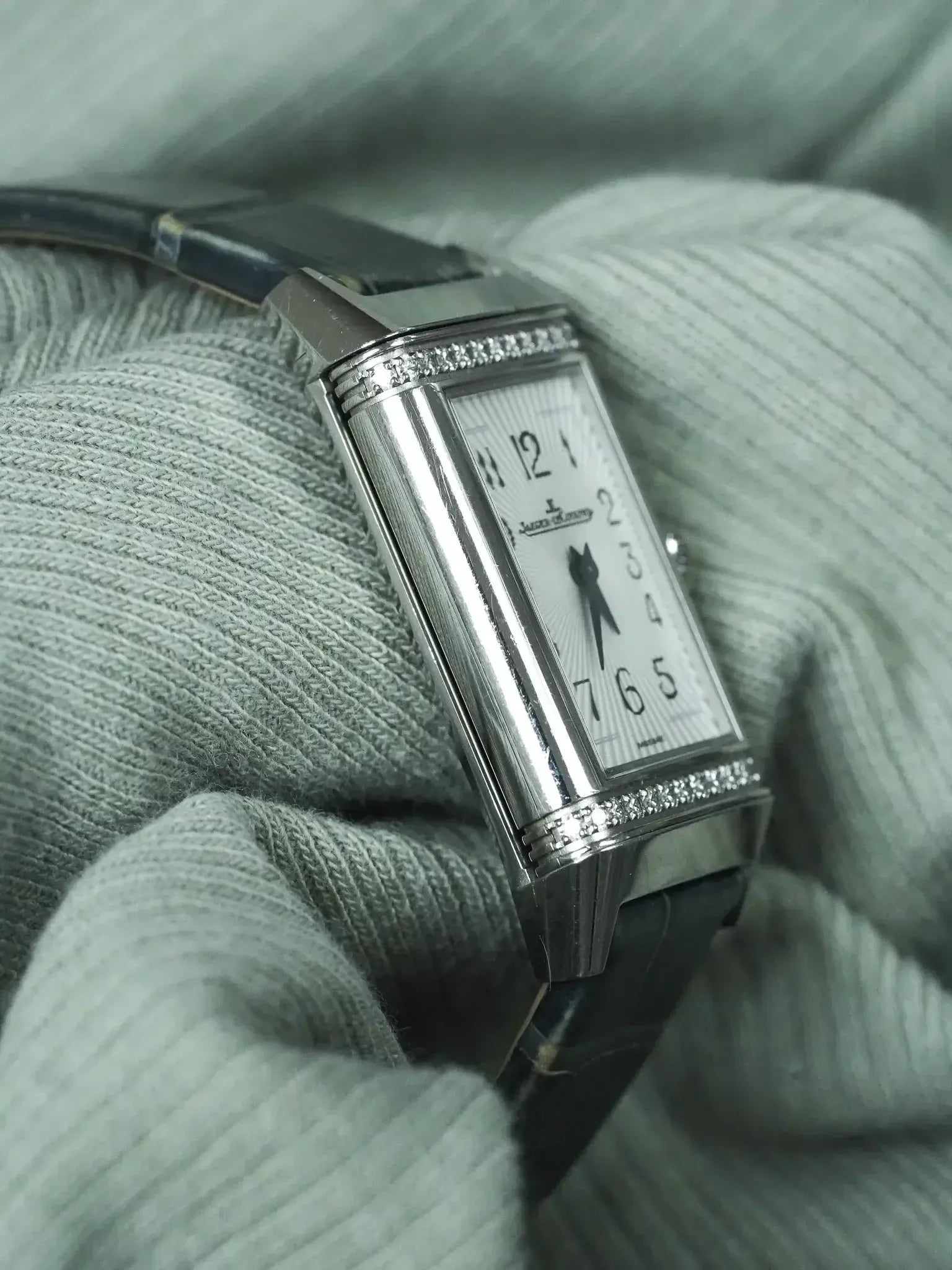 Jaeger-LeCoultre - Reservo 201.8.47 acier diamants 20x40mm - 2010s - Atelier Victor