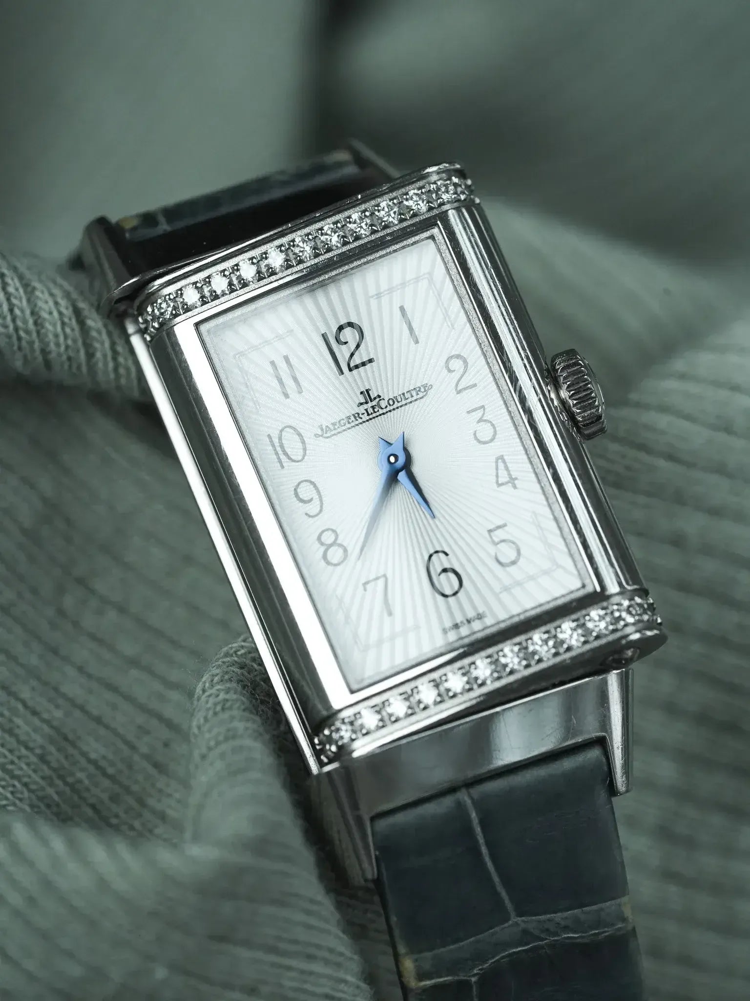 Jaeger-LeCoultre - Reservo 201.8.47 acier diamants 20x40mm - 2010s - Atelier Victor
