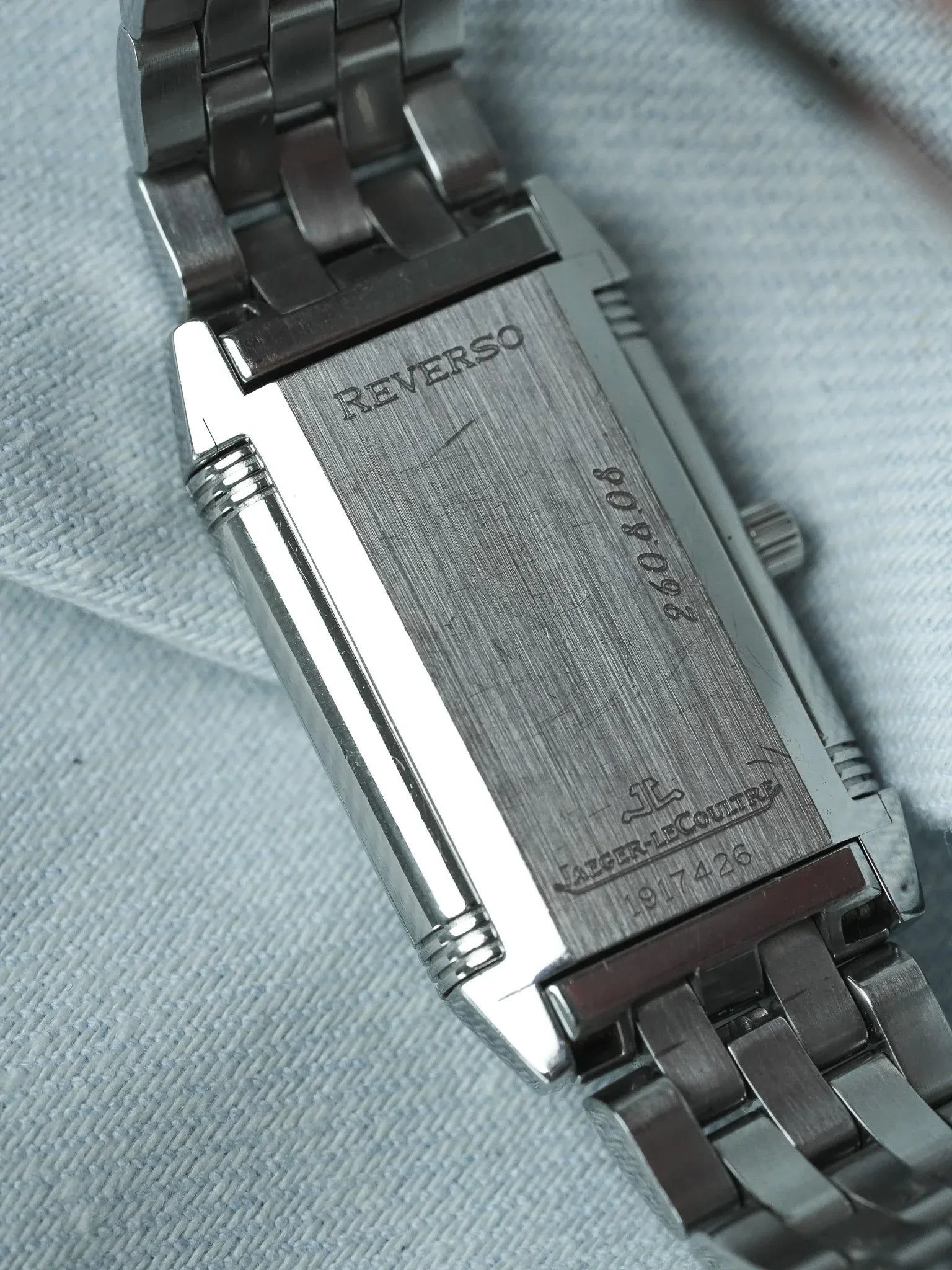 Jaeger-LeCoultre - Reverso 260.8.08 steel 20x33mm ultra-thin quartz - 1990s