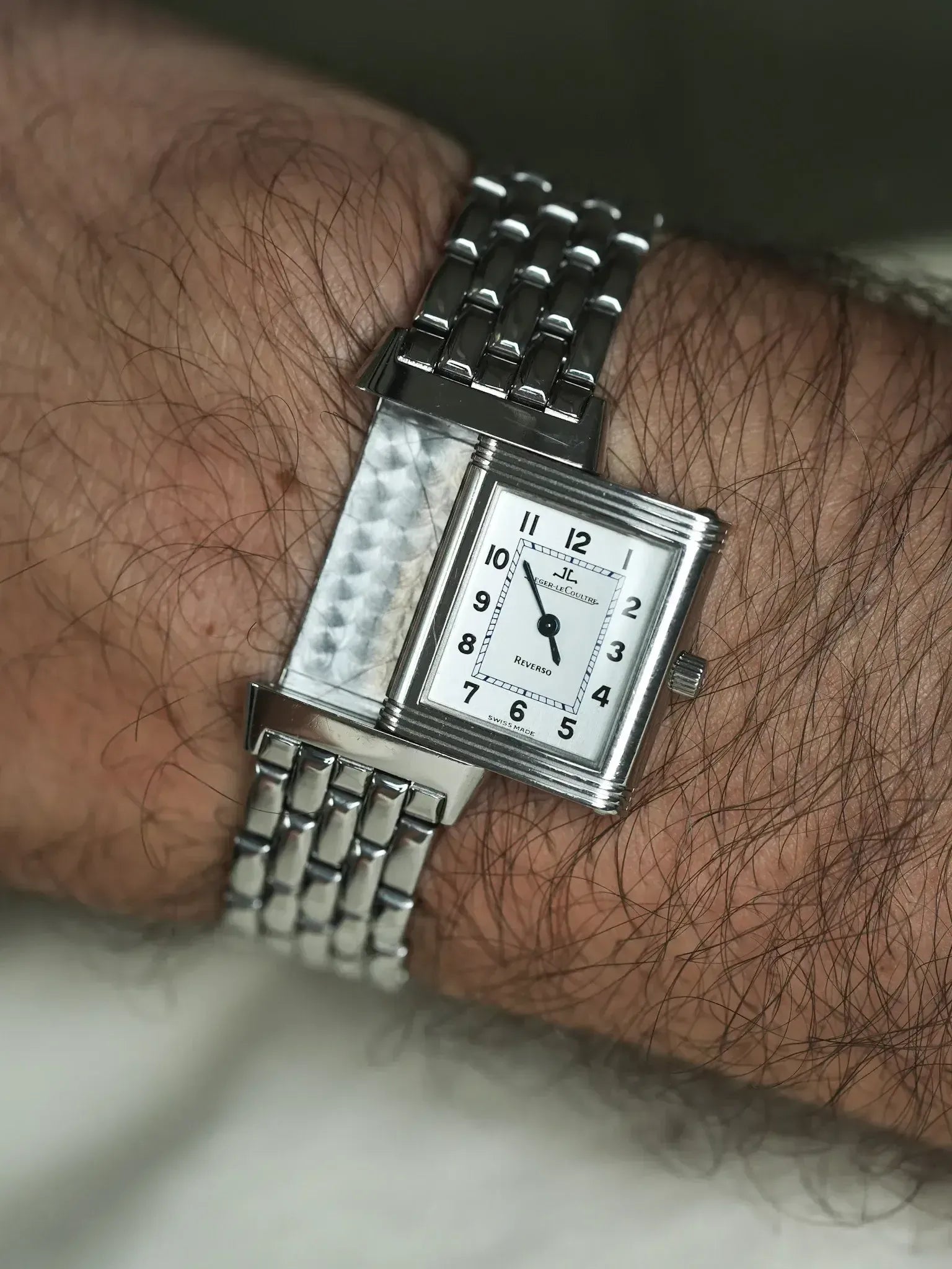 Jaeger-LeCoultre - Reservo 260.8.08 acier 20x33mm quartz extra plate - 1990s - Atelier Victor