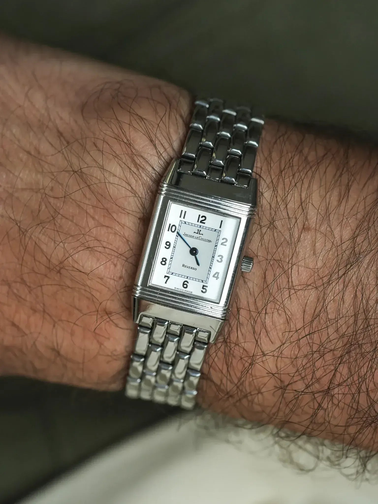 Jaeger-LeCoultre - Reservo 260.8.08 acier 20x33mm quartz extra plate - 1990s - Atelier Victor