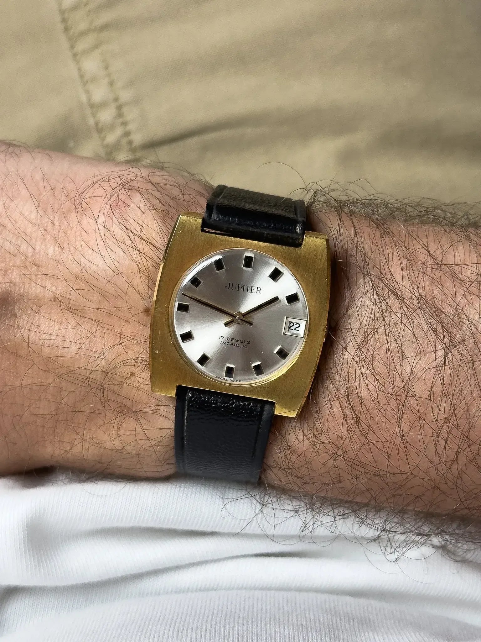 Jupiter - Tonneau Élargie Plaqué or - 1980s - Atelier Victor