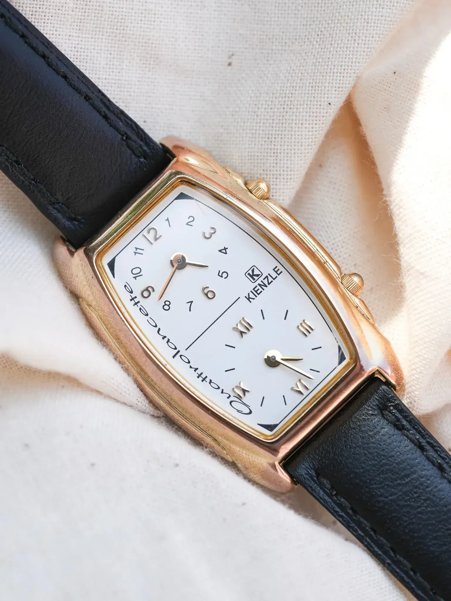 Kienze - Dual time double mouvements verre bombé - 1990s - Atelier Victor